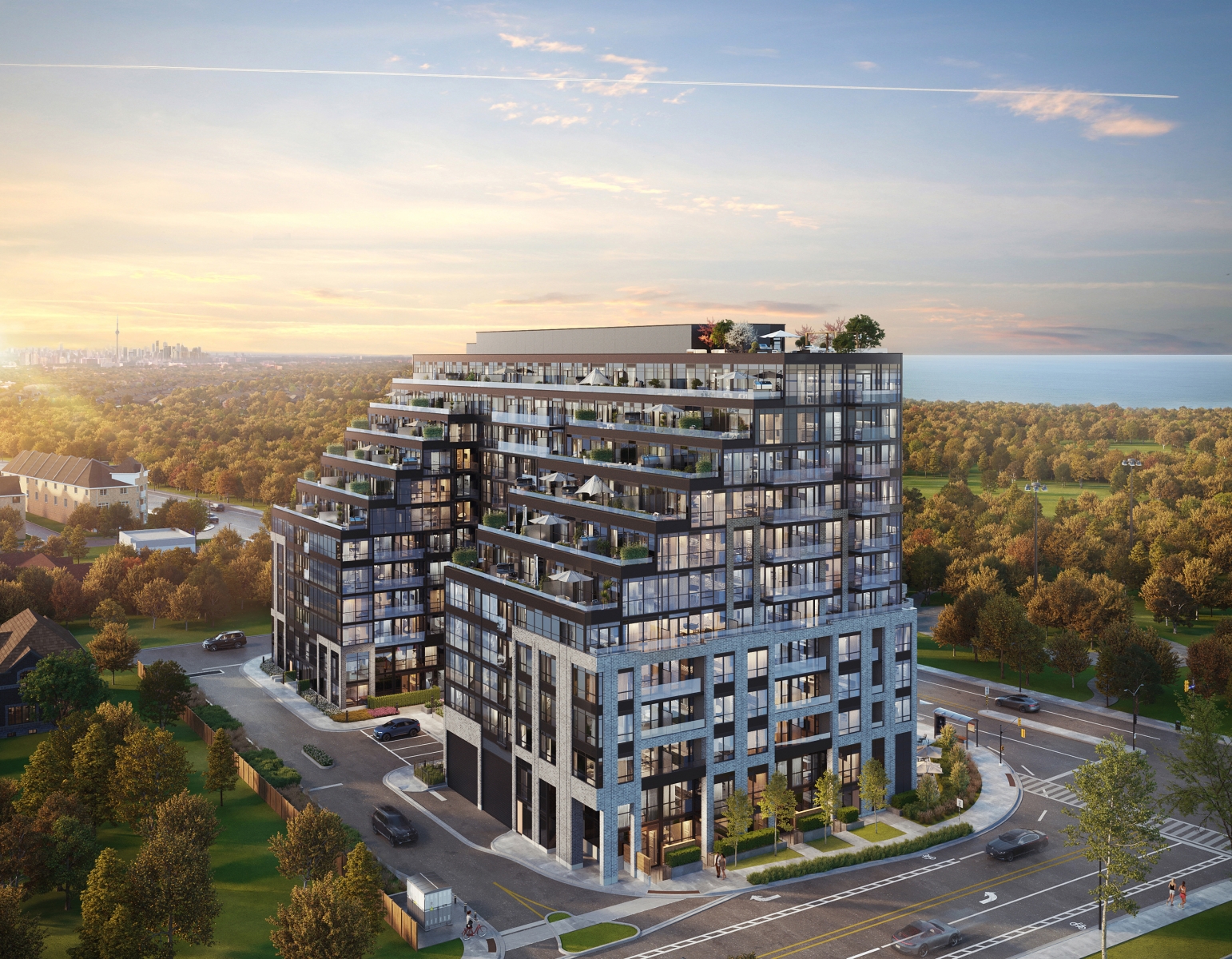 The Townhome Collection at Exhale in Mississauga — rendering 3