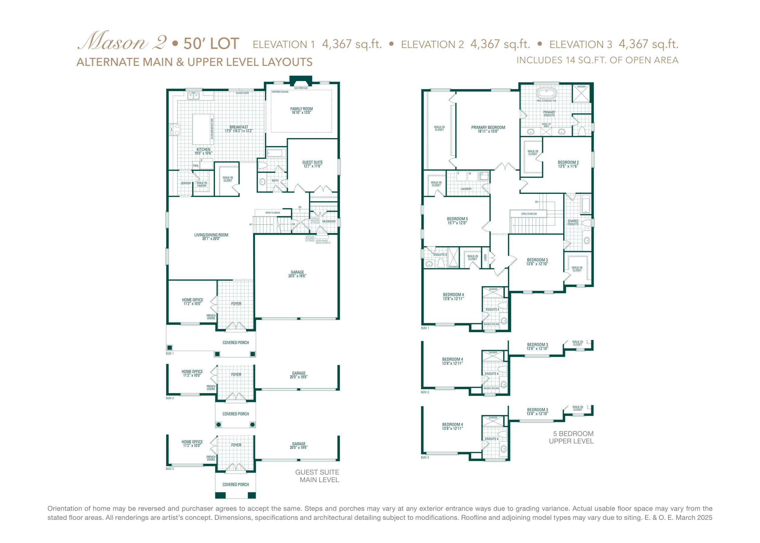 Mason 2 with Guest Suite floor plan