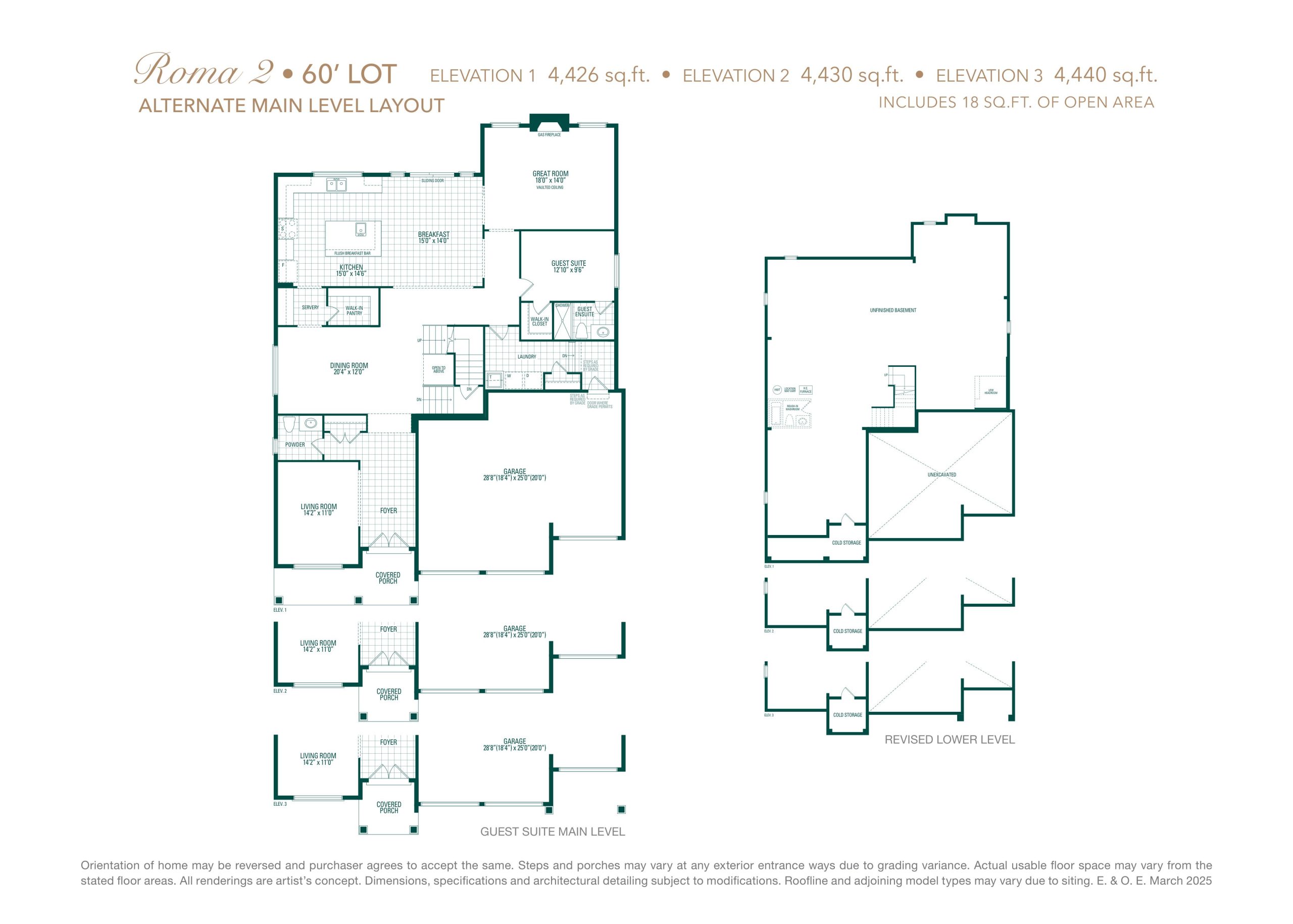 Roma 2 with Guest Suite floor plan