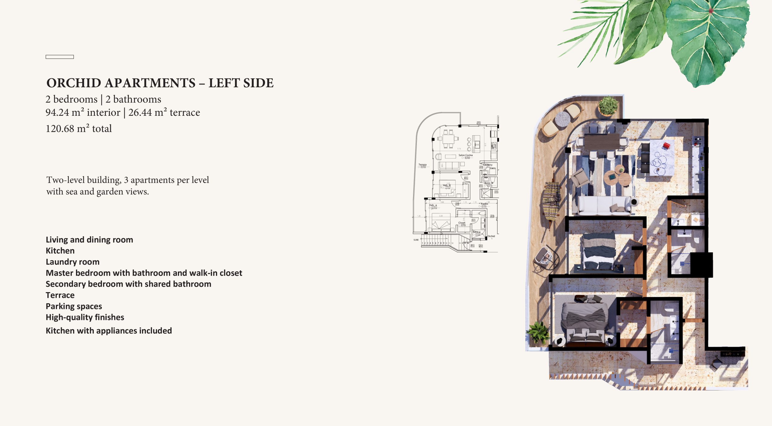 Orchid (A1) - Left Side plan preview