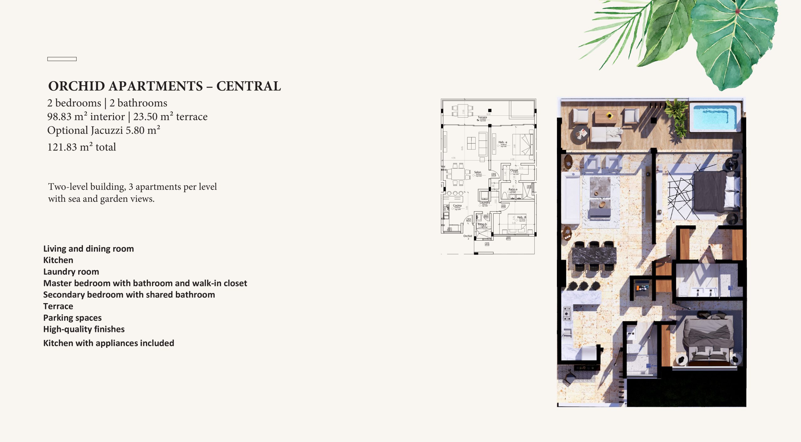 Orchid (A2) - Central plan preview