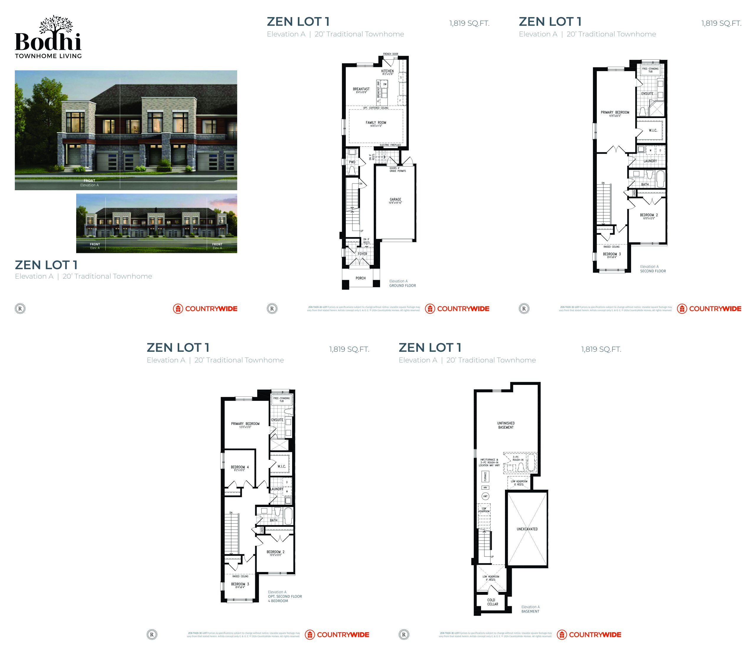 Zen (Elevation A) Lot 1 floor plan