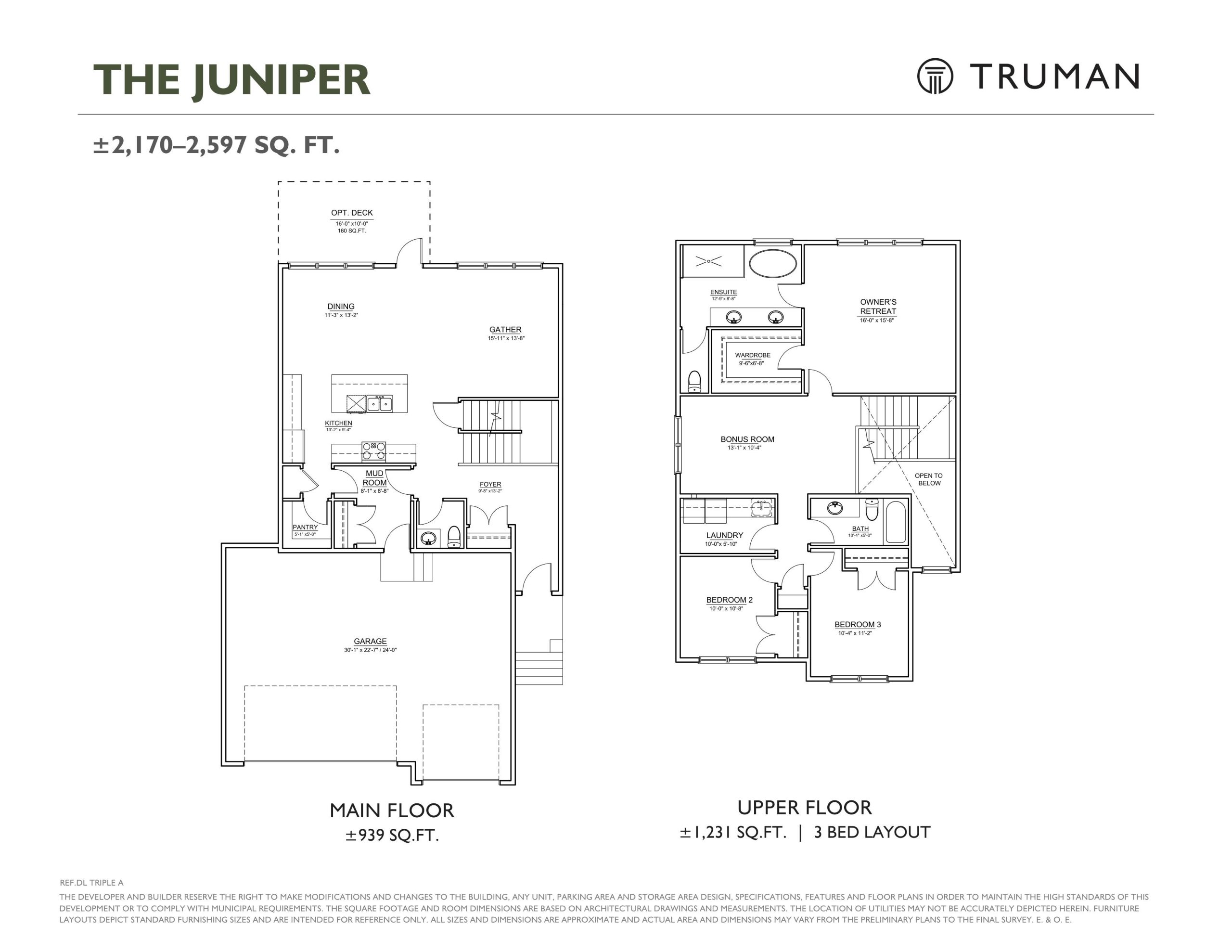The Juniper floor plan