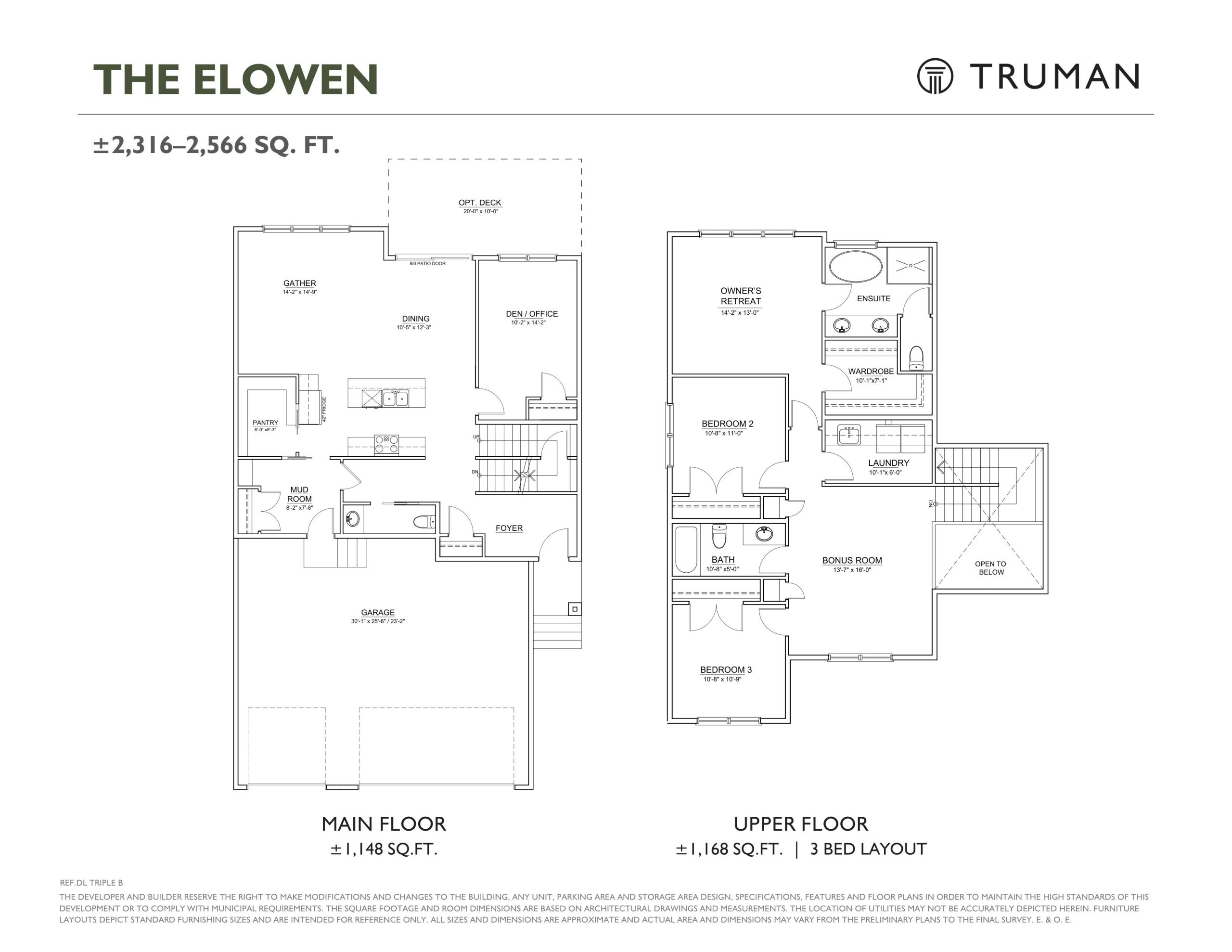 The Elowen floor plan