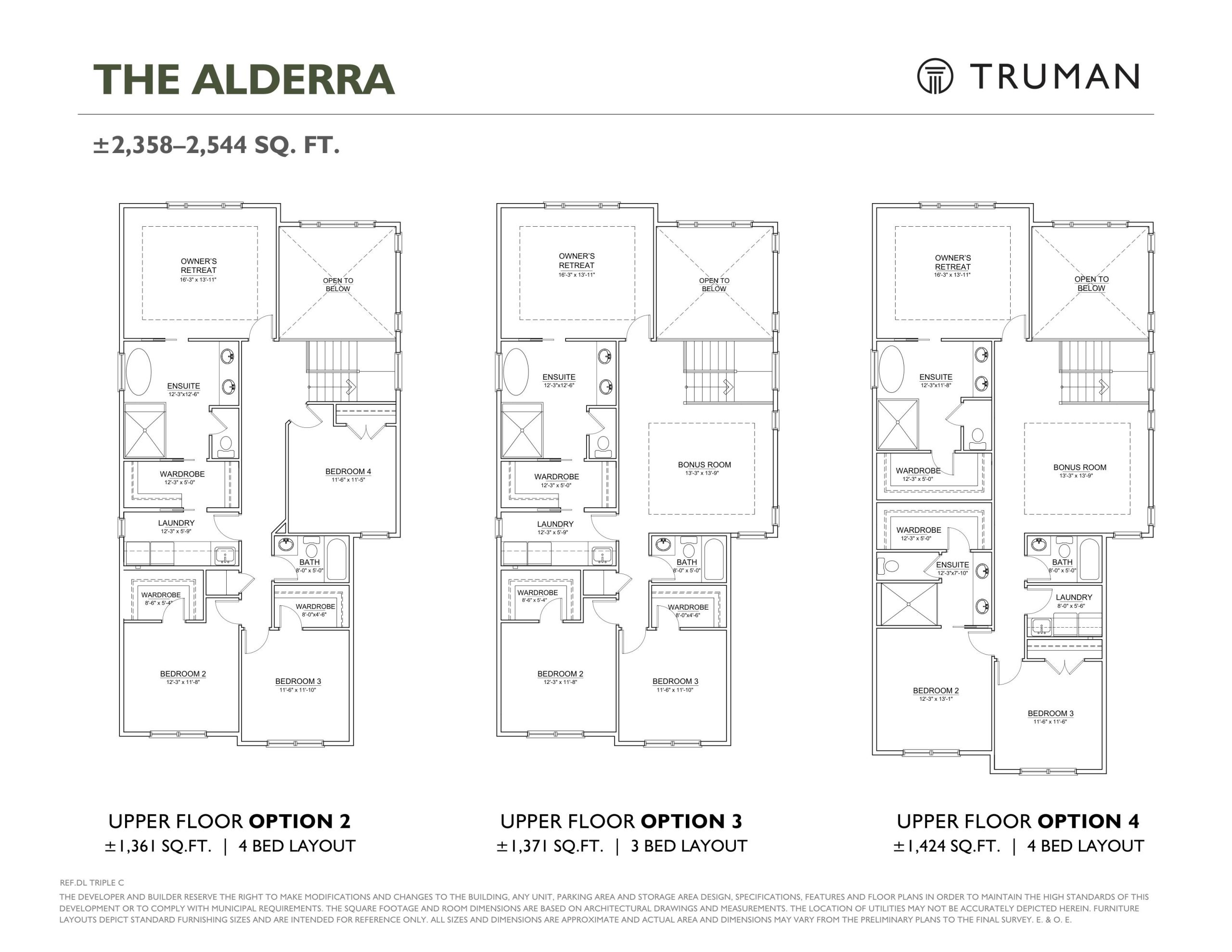 The Aldera (2nd Floor Options) floor plan