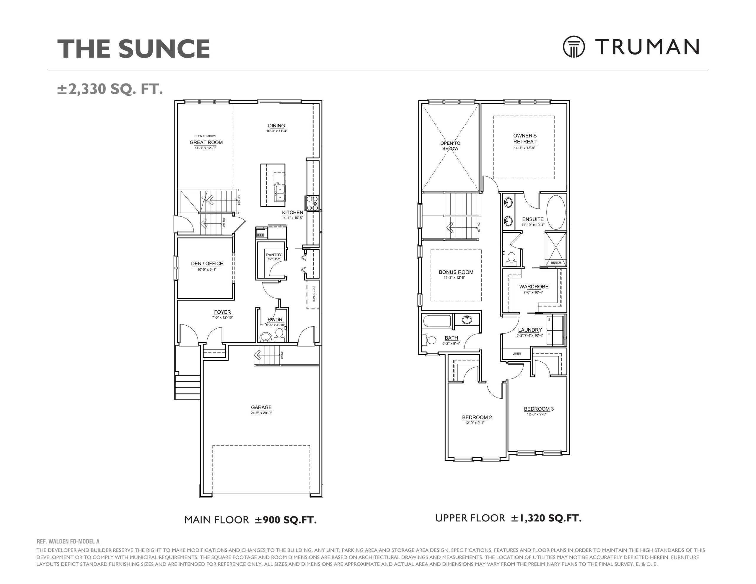 The Sunce (Main/2nd Floor Options) floor plan