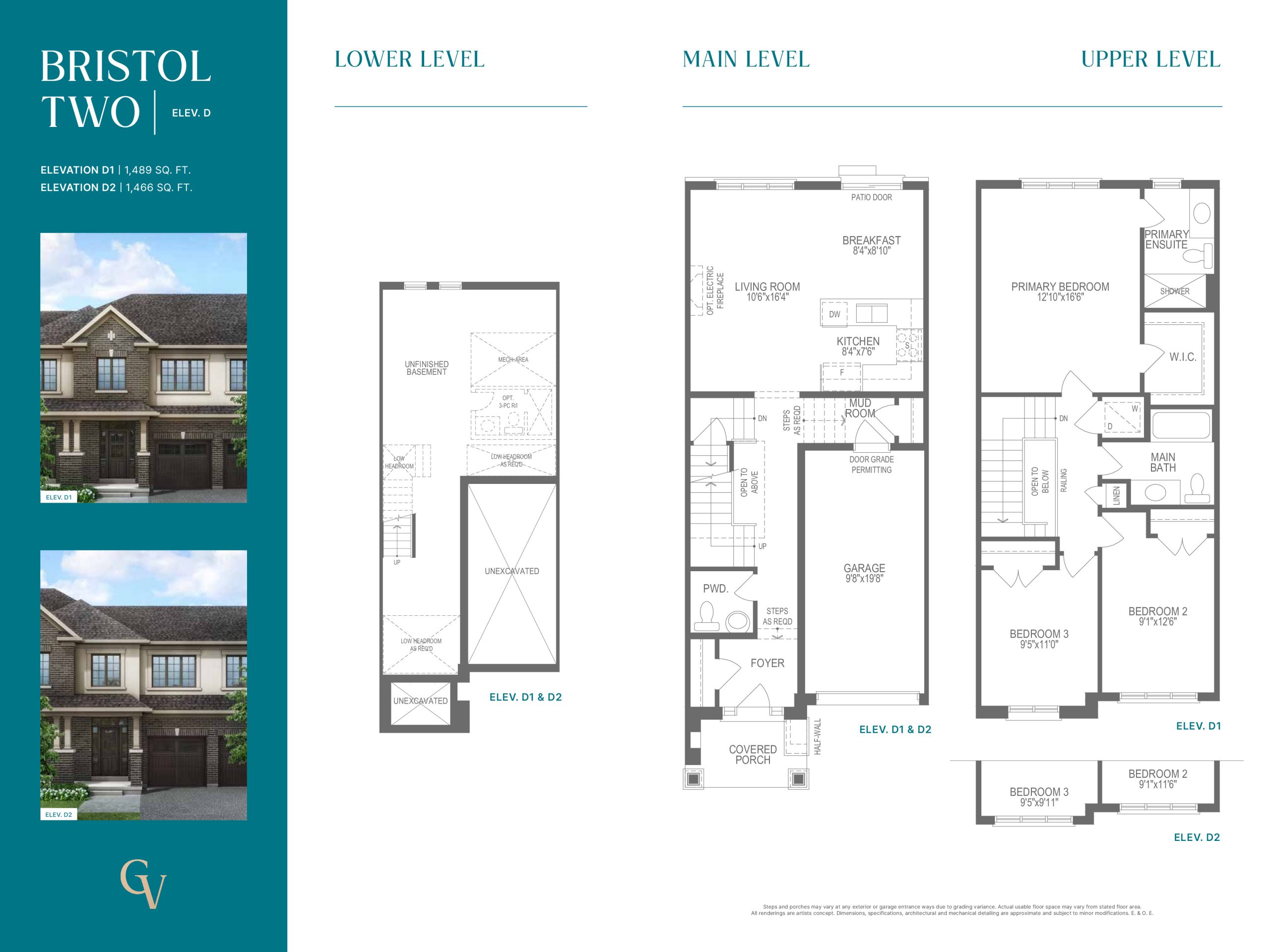 Bristol Two - Elevation D floor plan