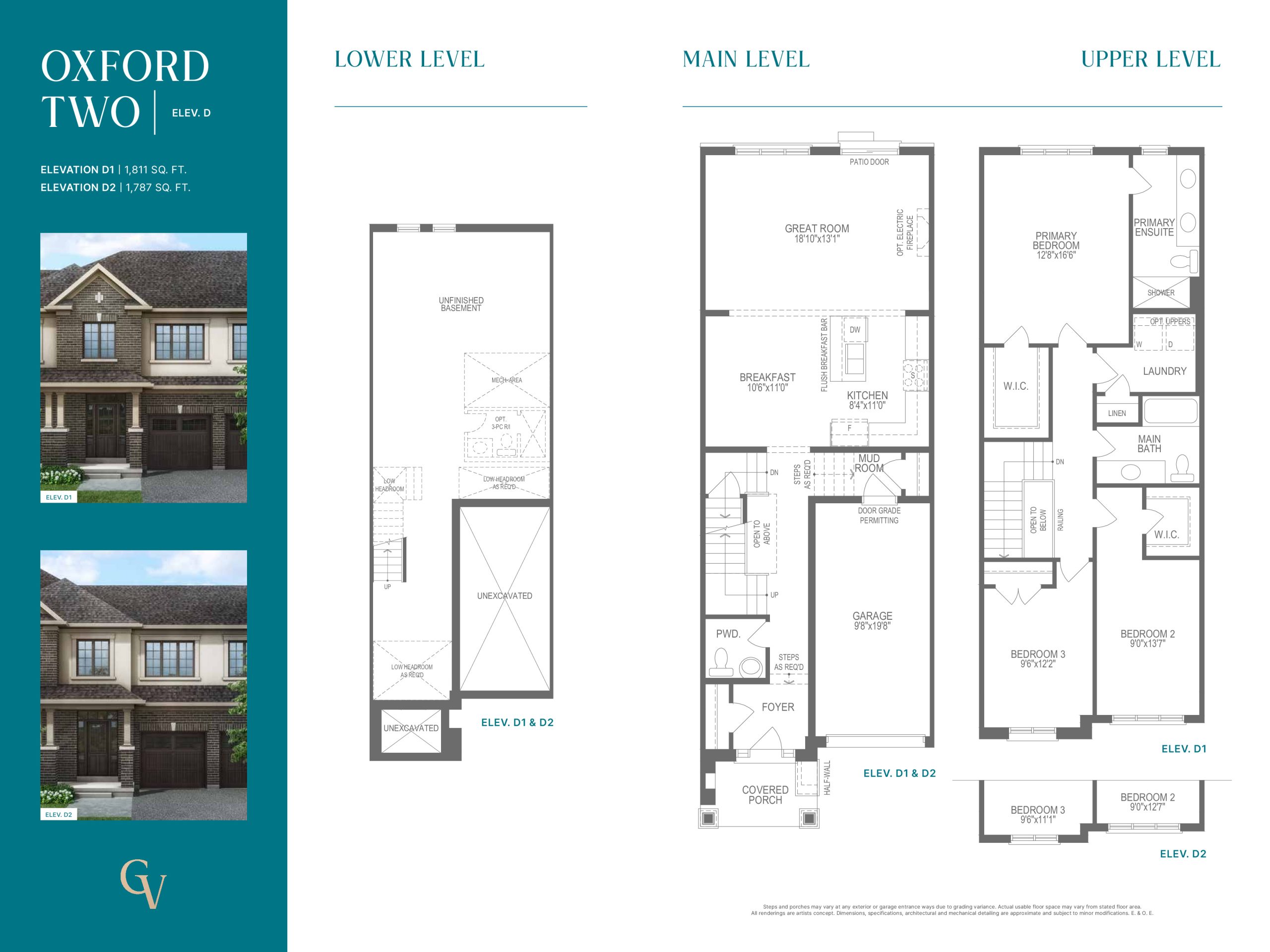 Oxford Two - Elevation D floor plan