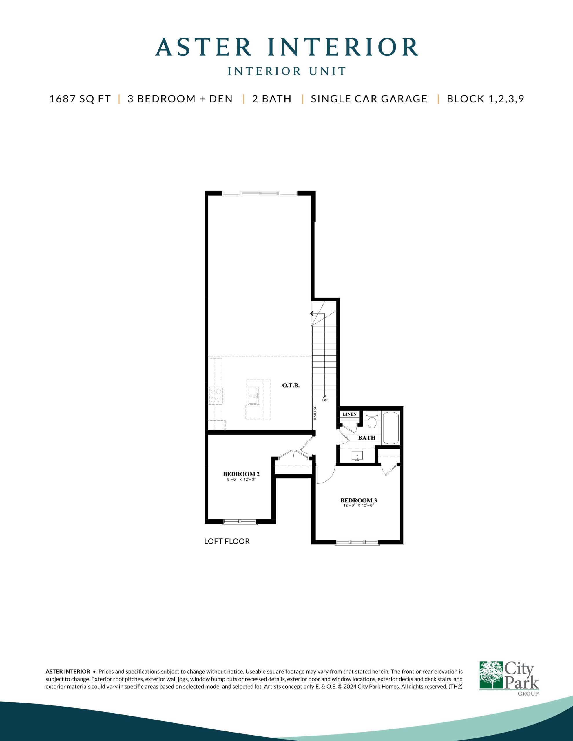 Aster Interior - Loft Floor floor plan