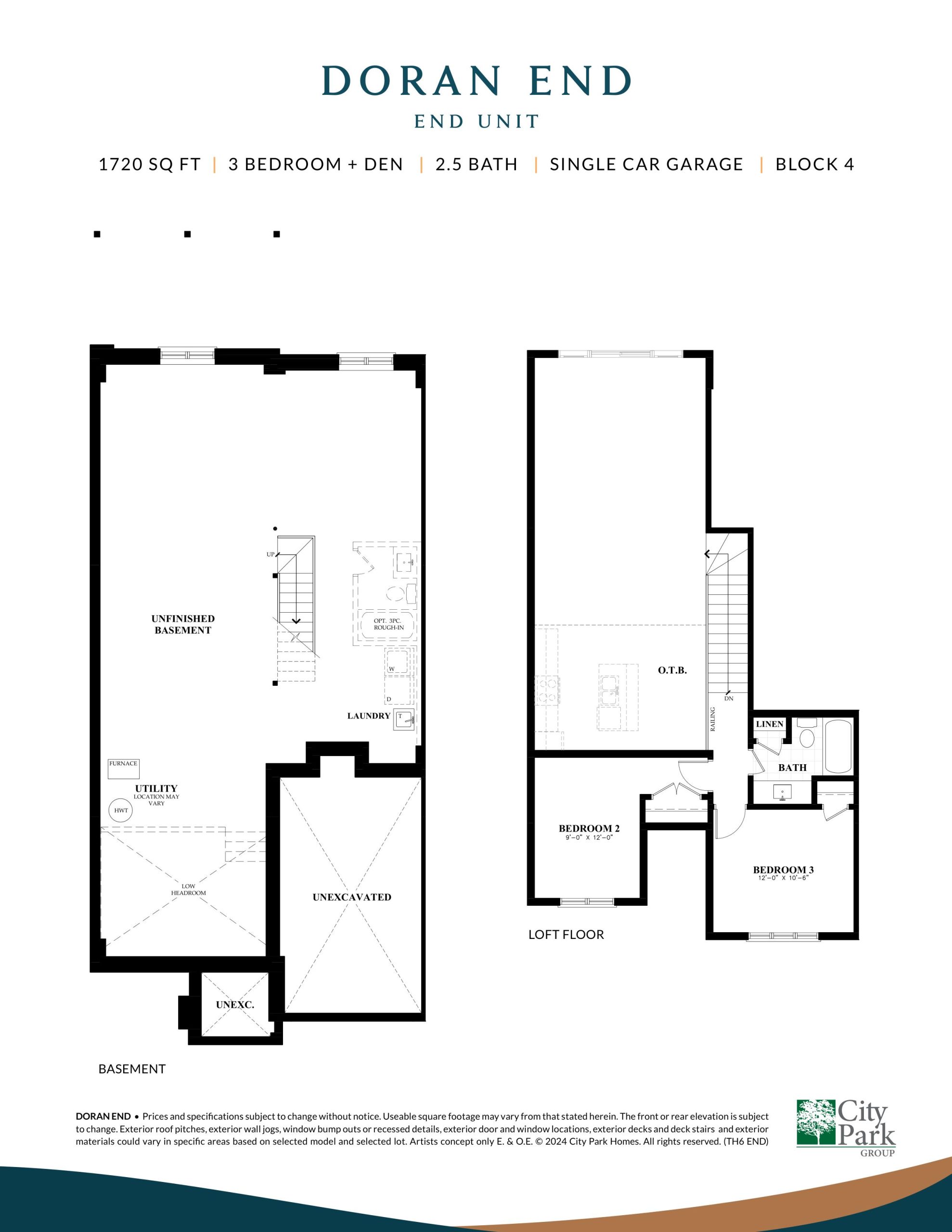 Doran End - Basement & Loft Floor floor plan