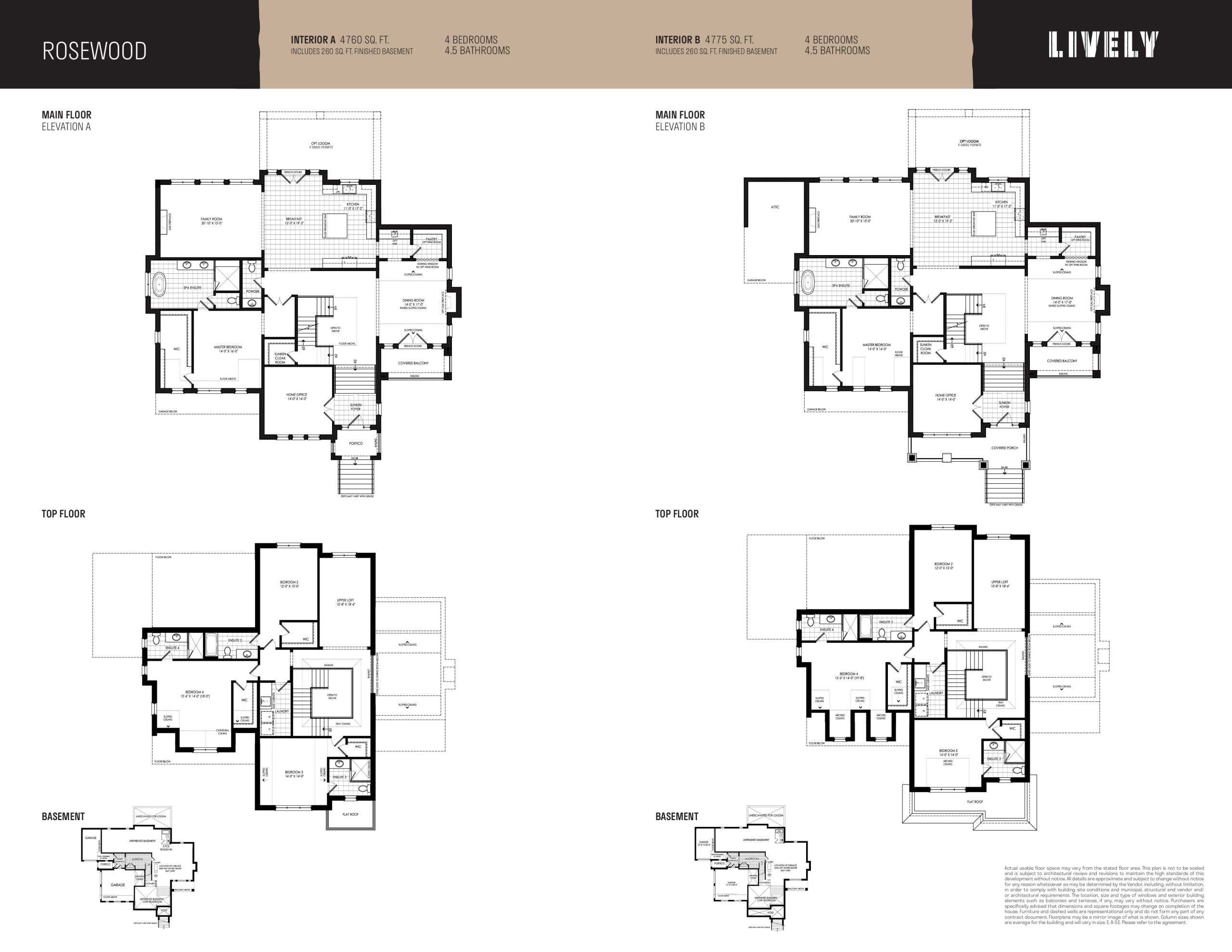 Rosewood floor plan