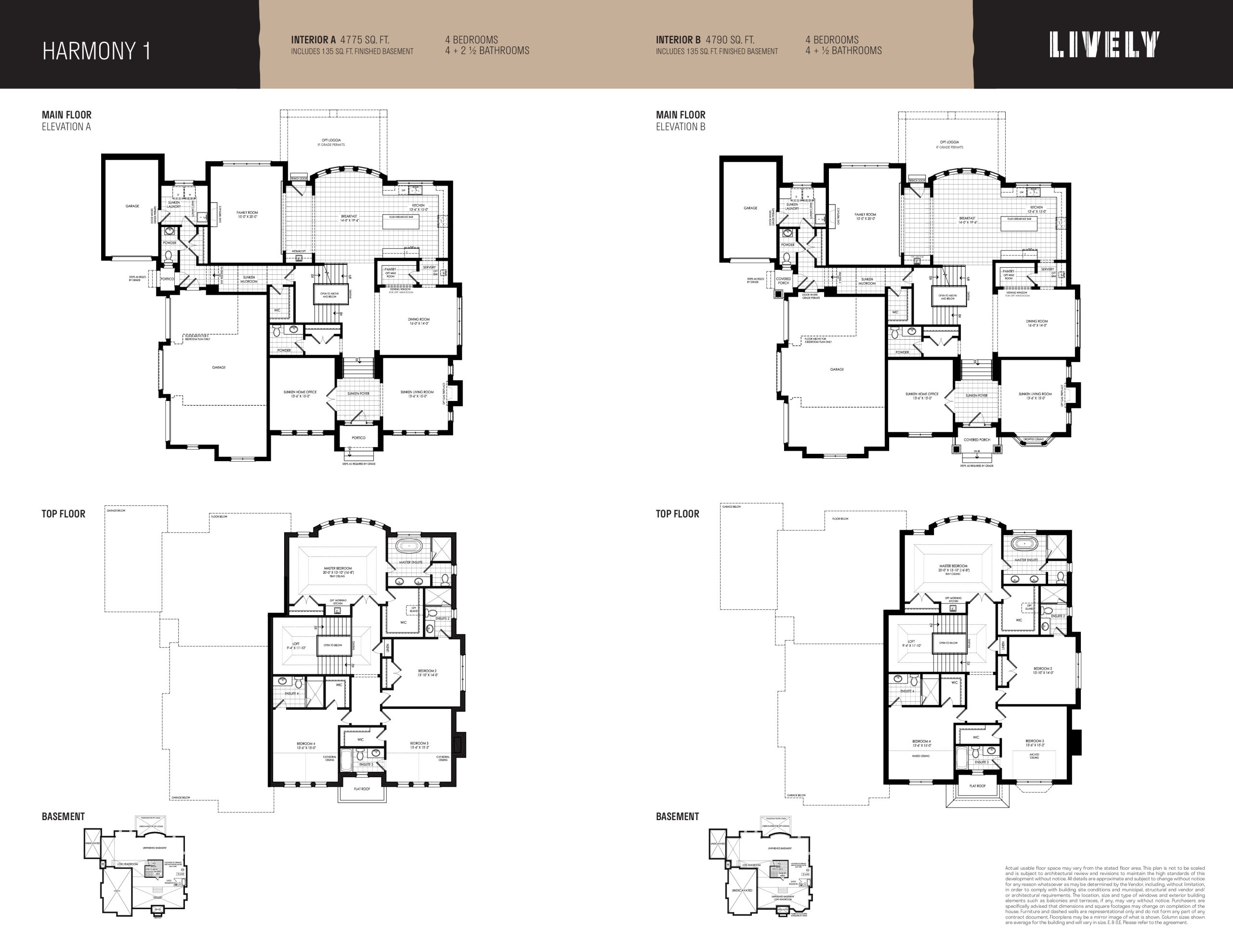 Harmony 1 floor plan