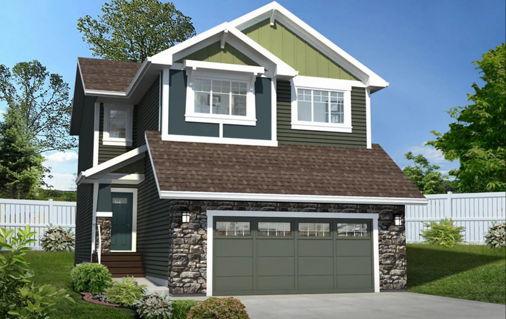 Rosewood at Secord in Edmonton — rendering 3