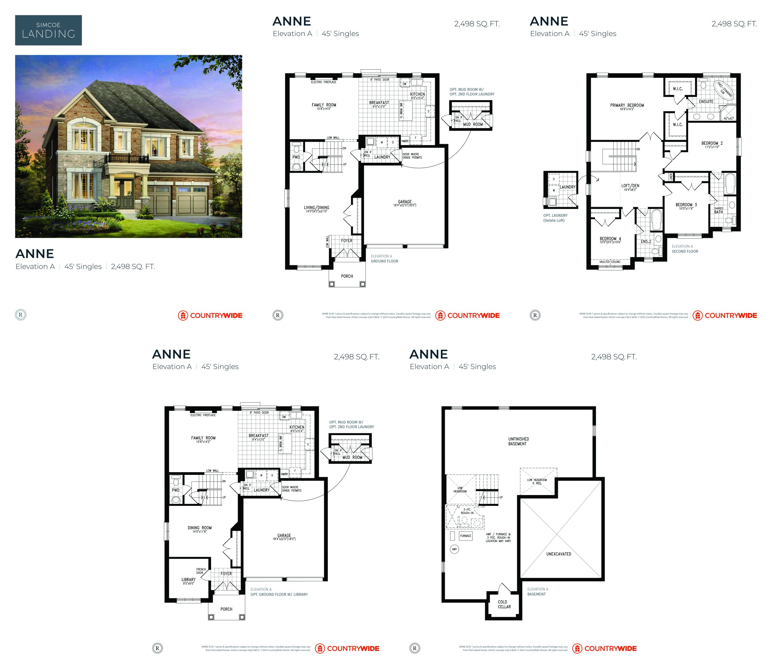 Anne (Elevation A) floor plan