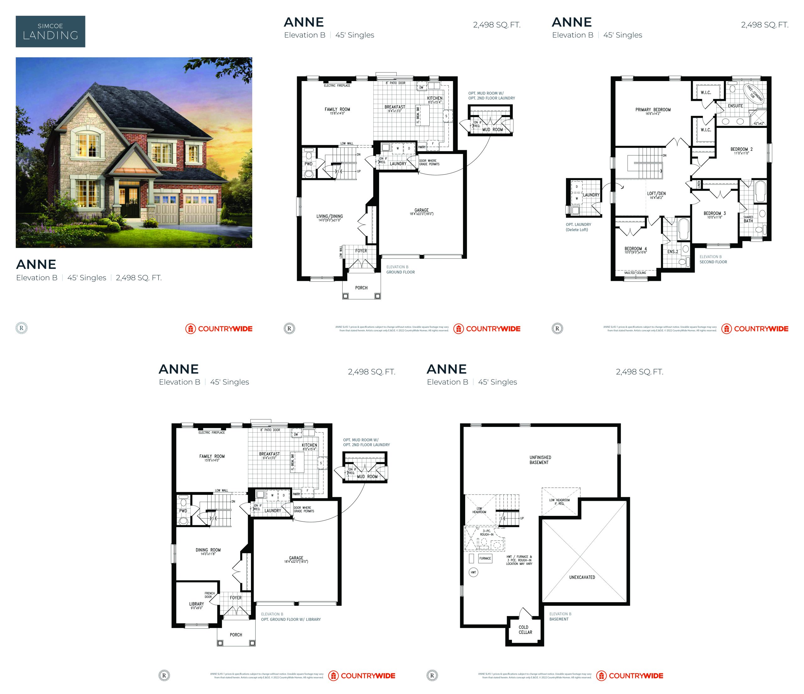 Anne (Elevation B) floor plan