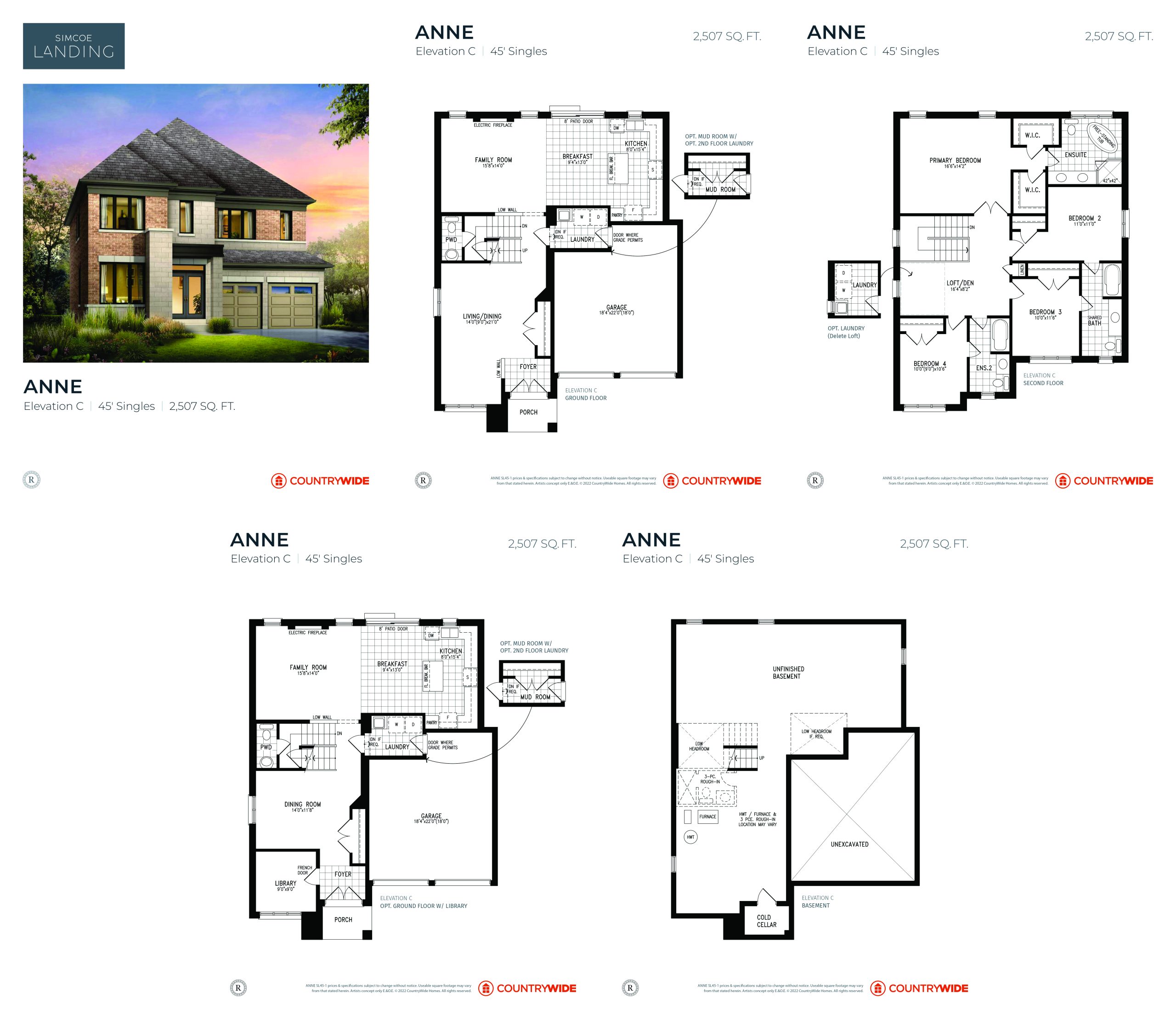 Anne (Elevation C) floor plan