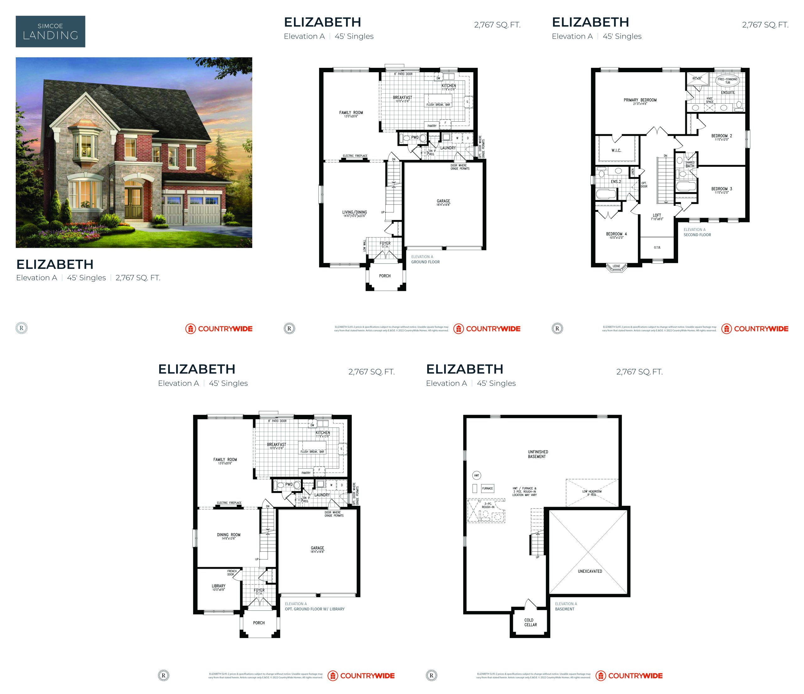 Elizabeth (Elevation A) floor plan