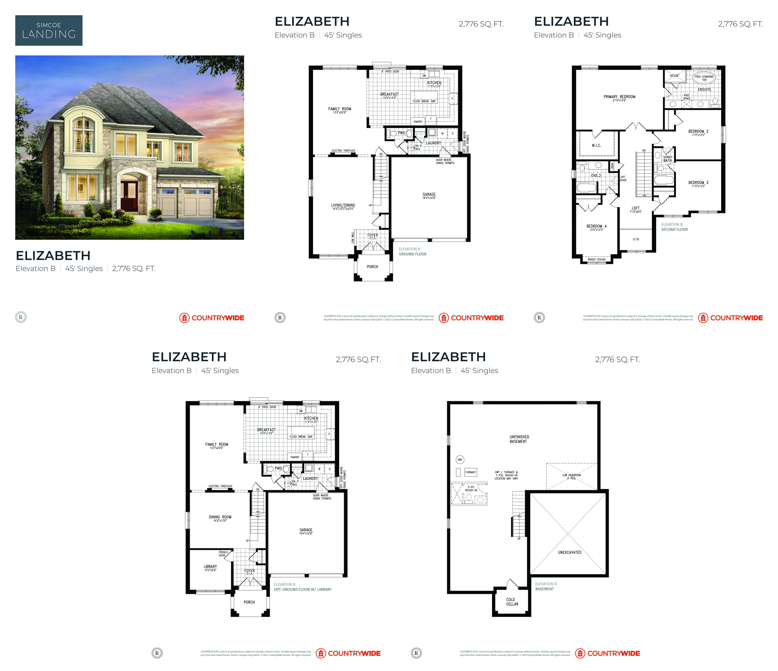 Elizabeth (Elevation B) floor plan