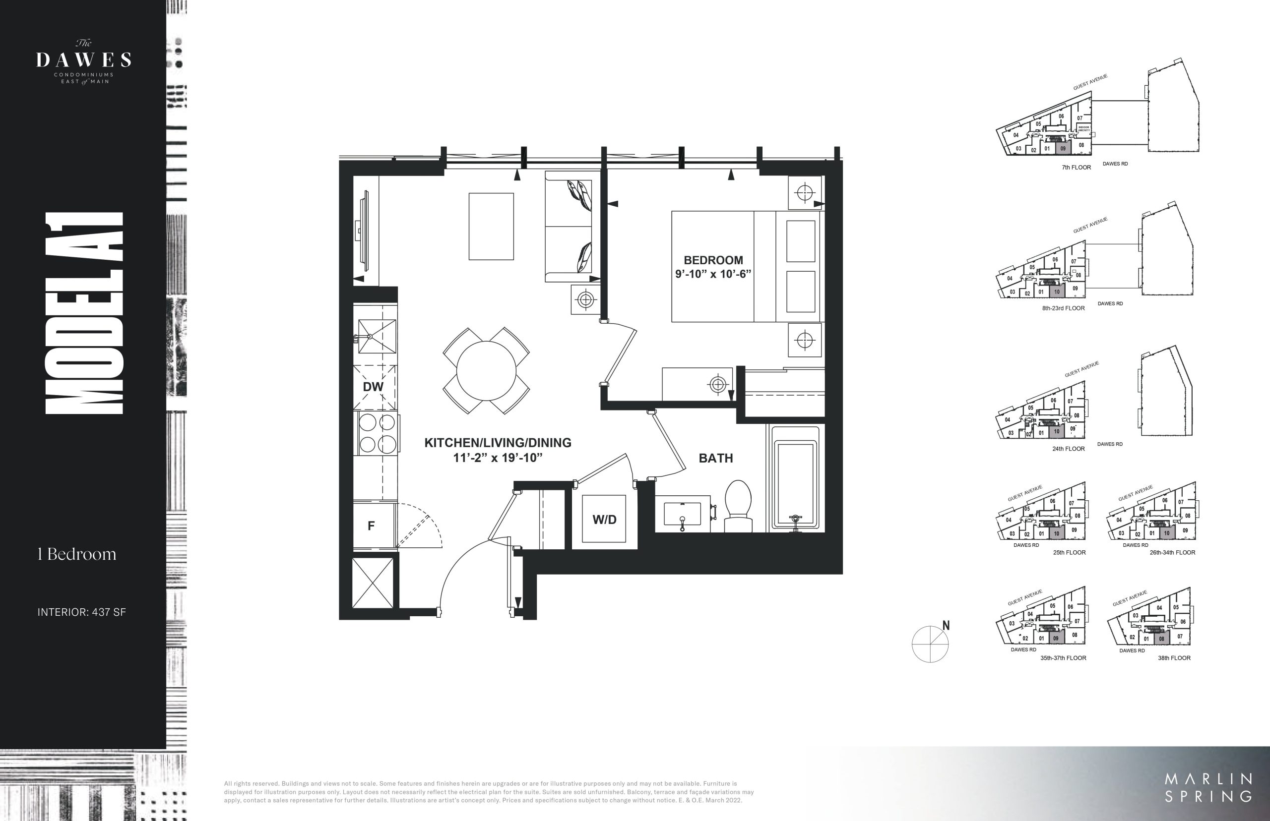 Model A1 floor plan