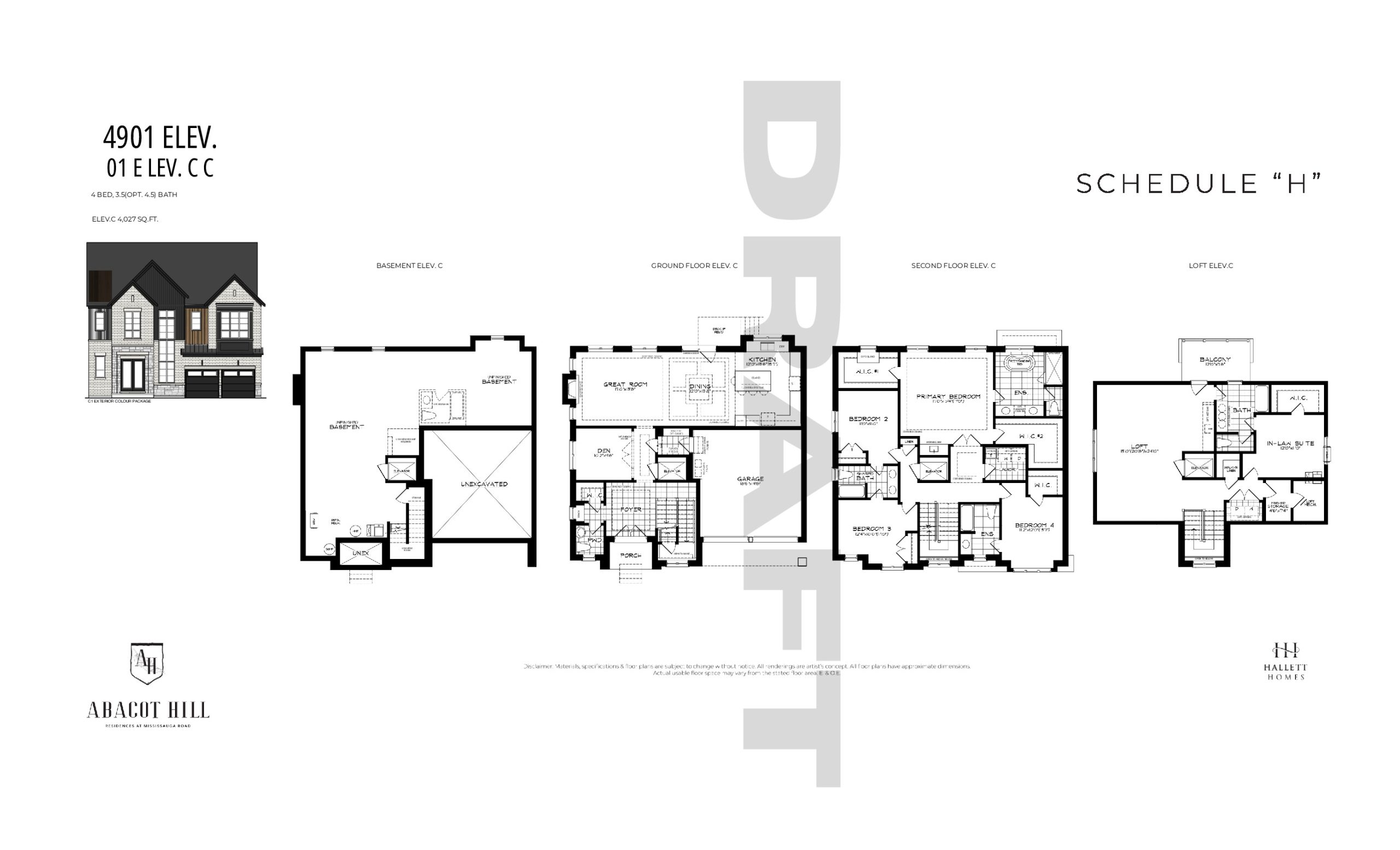 4901 Elevation C floor plan