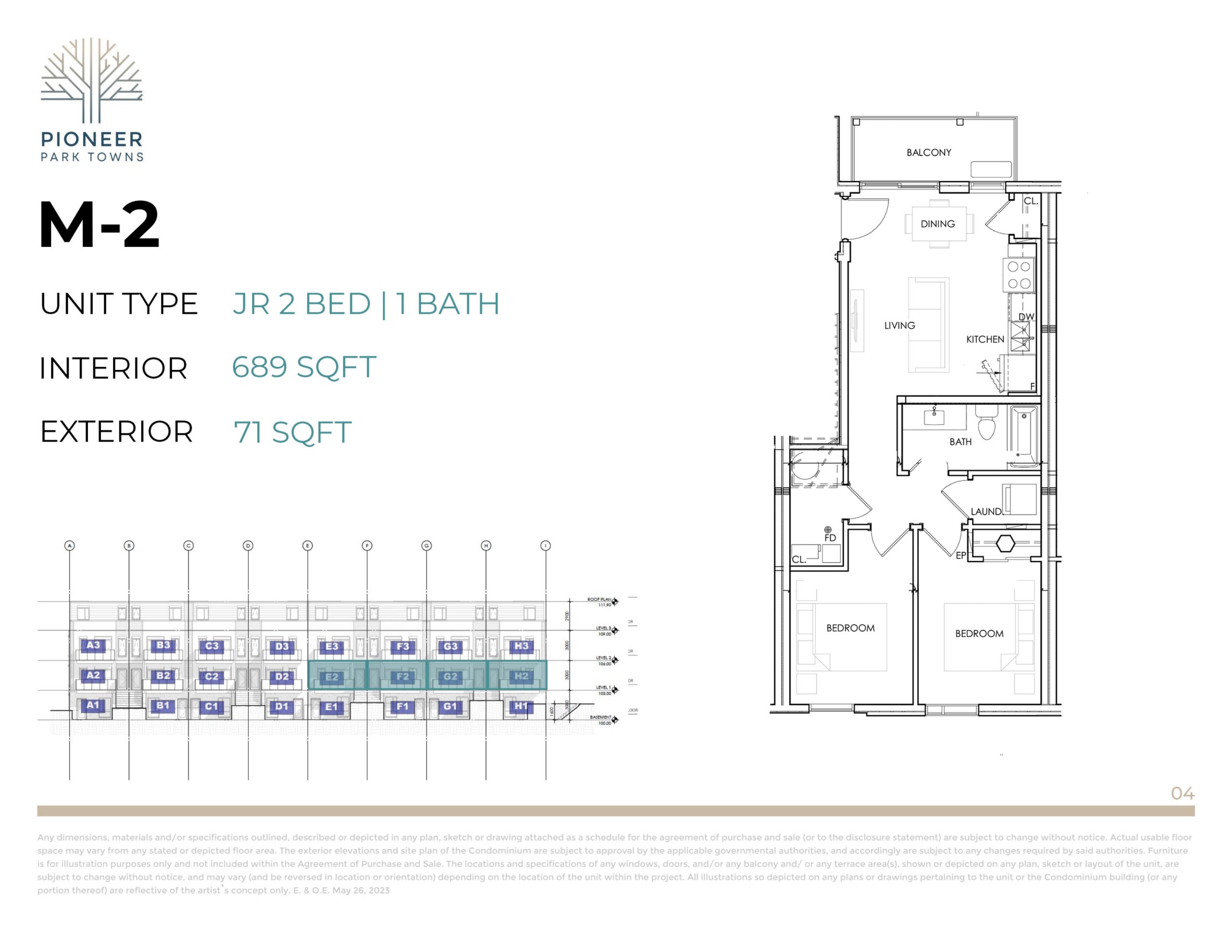 M-2 floor plan