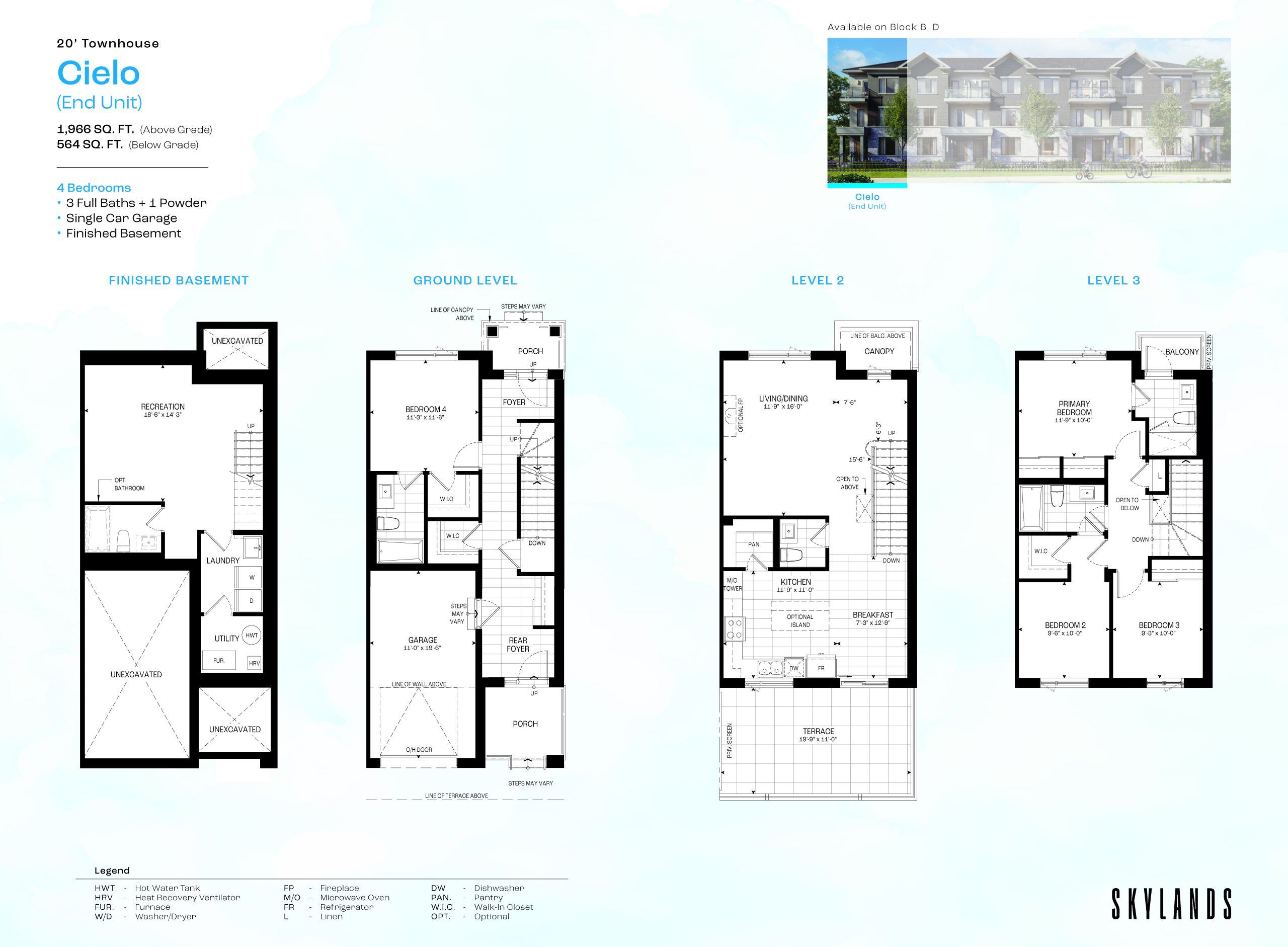 Cielo (End Unit) floor plan