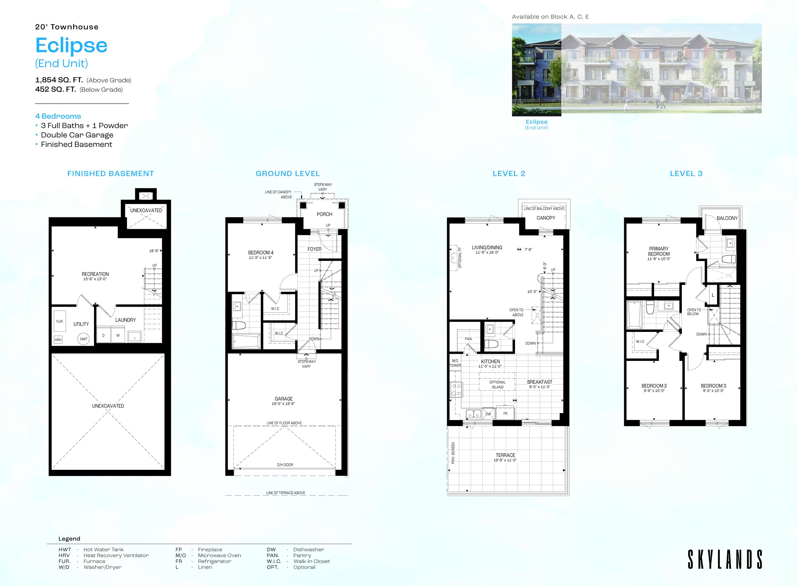 Eclipse (End Unit) floor plan