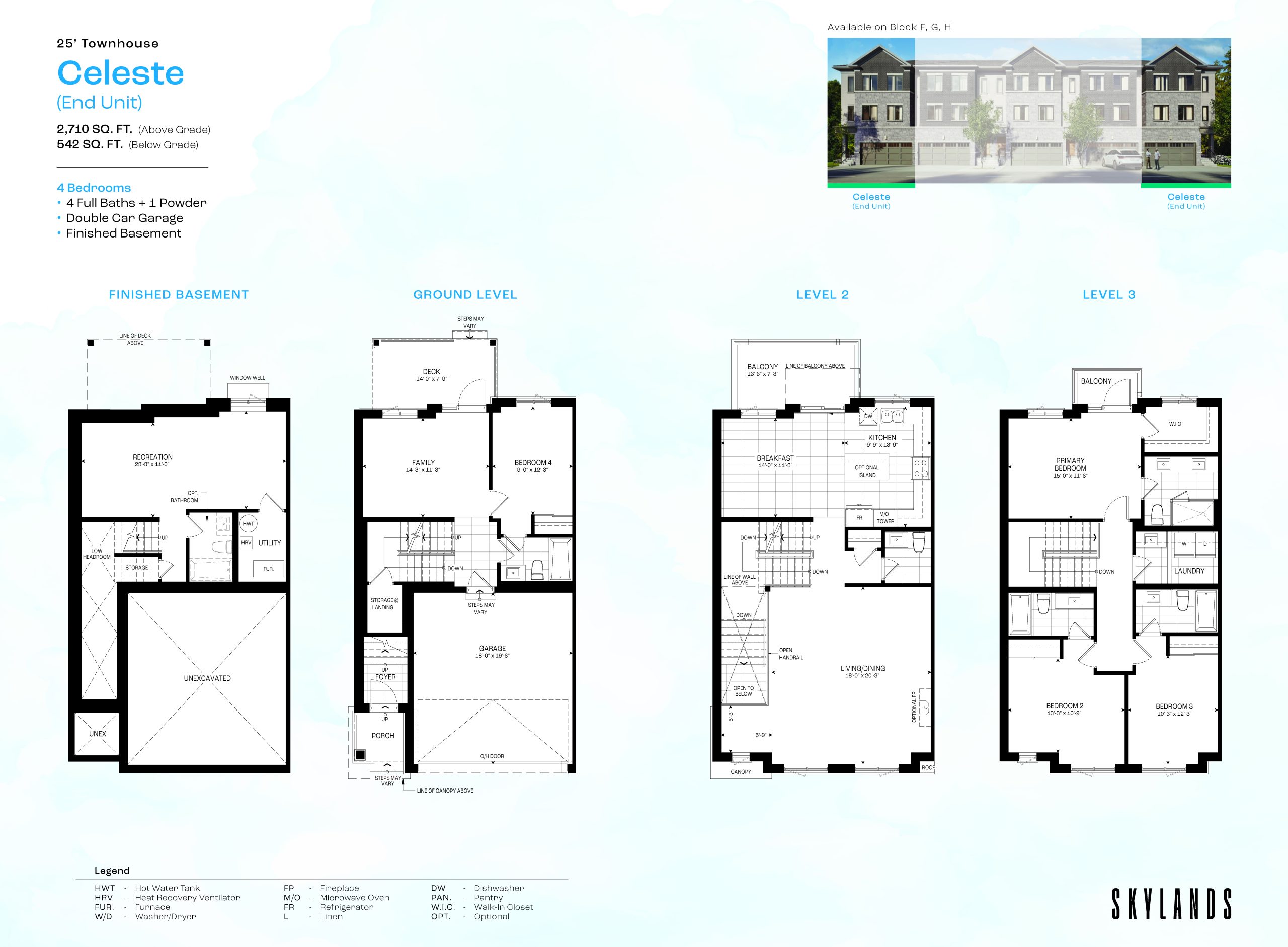 Celeste (End Unit) floor plan