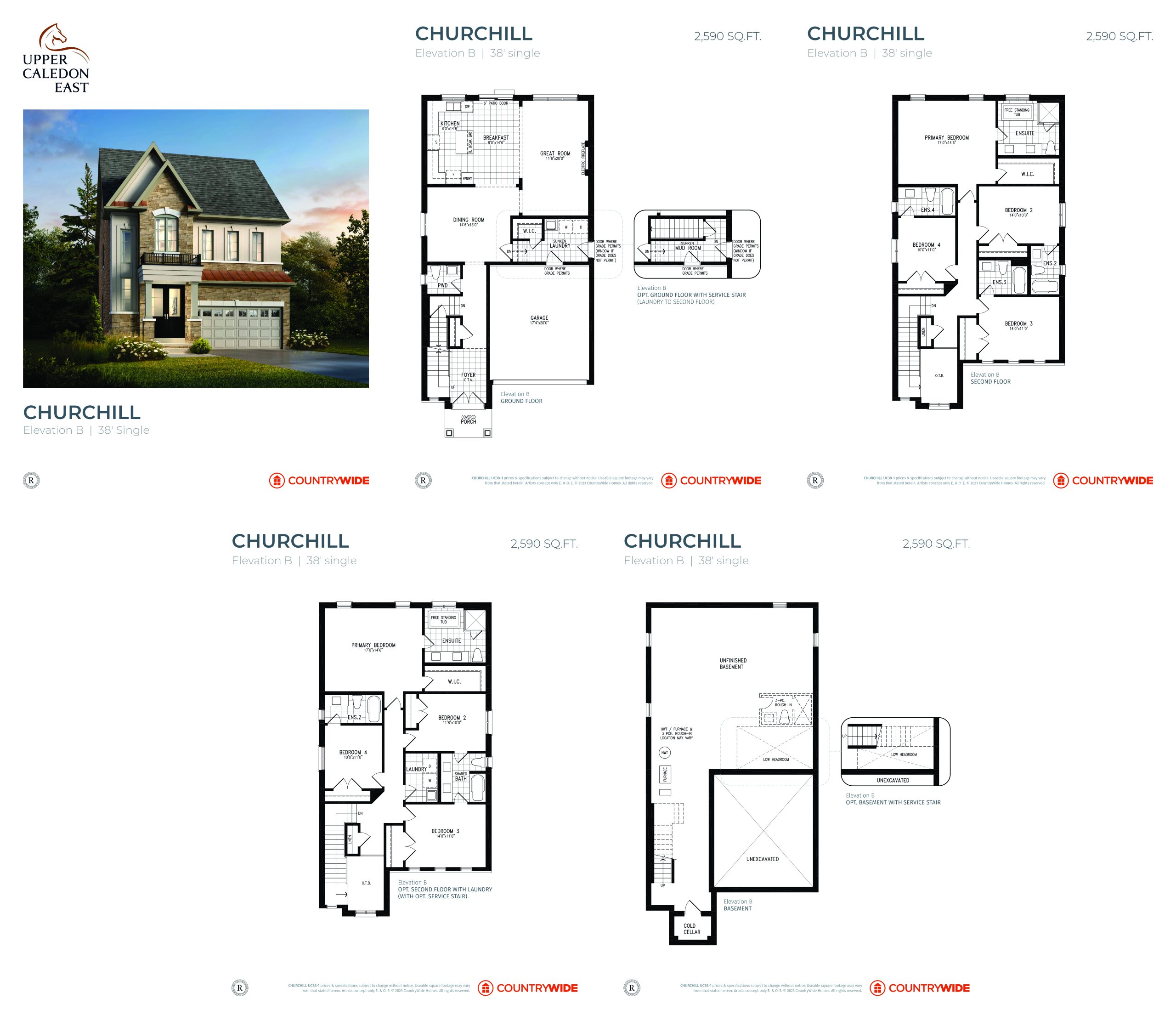 Churchill (Elevation B) plan preview