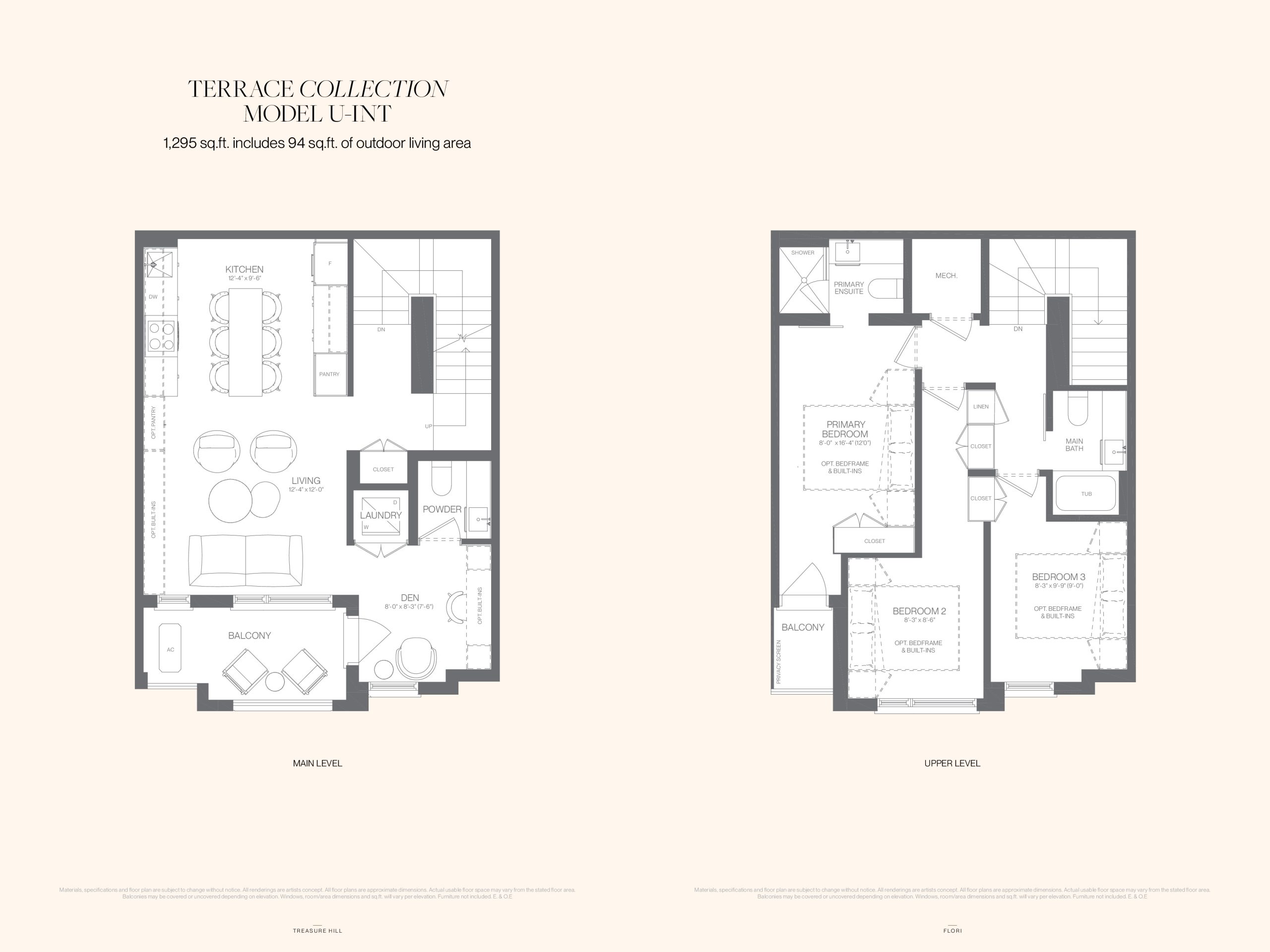 Model U-Int (Terrace Collection) floor plan