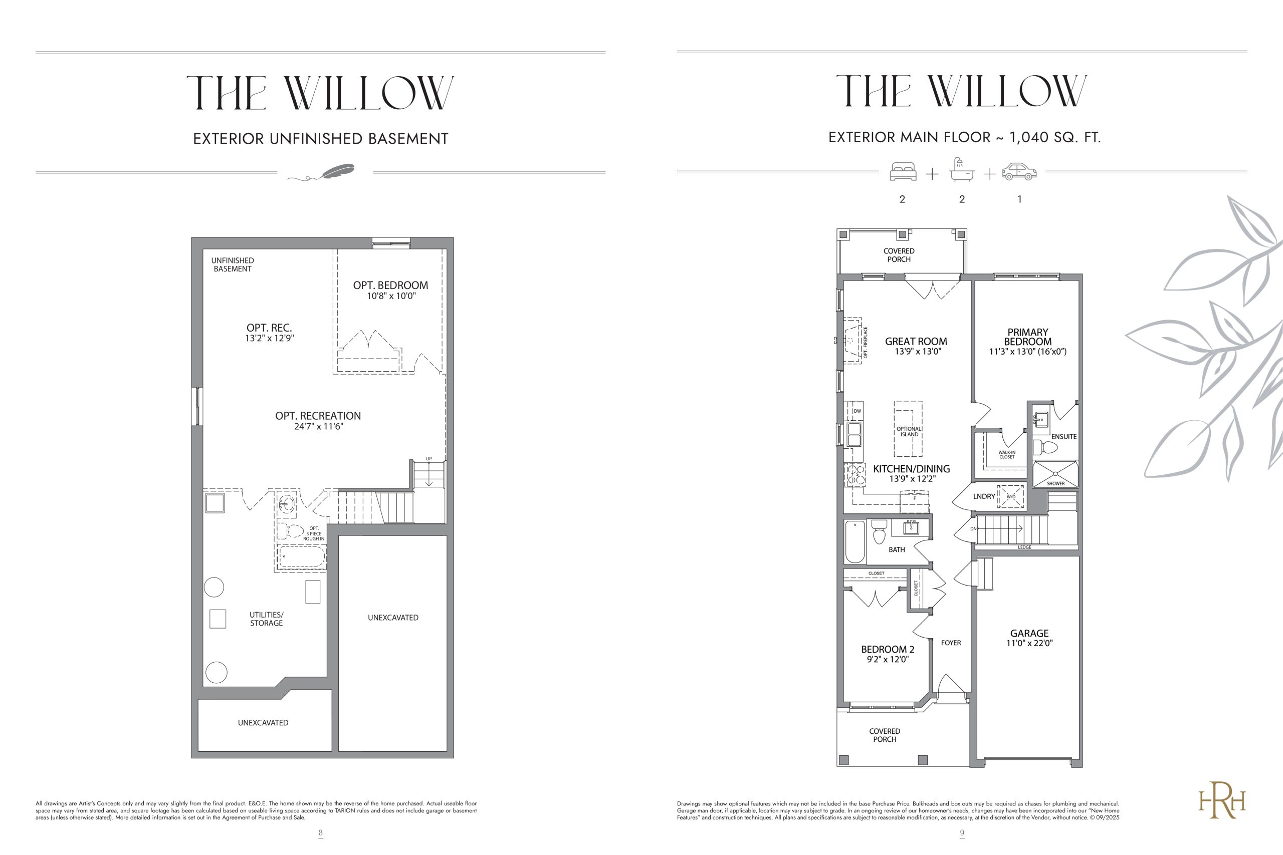The Willow (Exterior) - Urban Collection floor plan