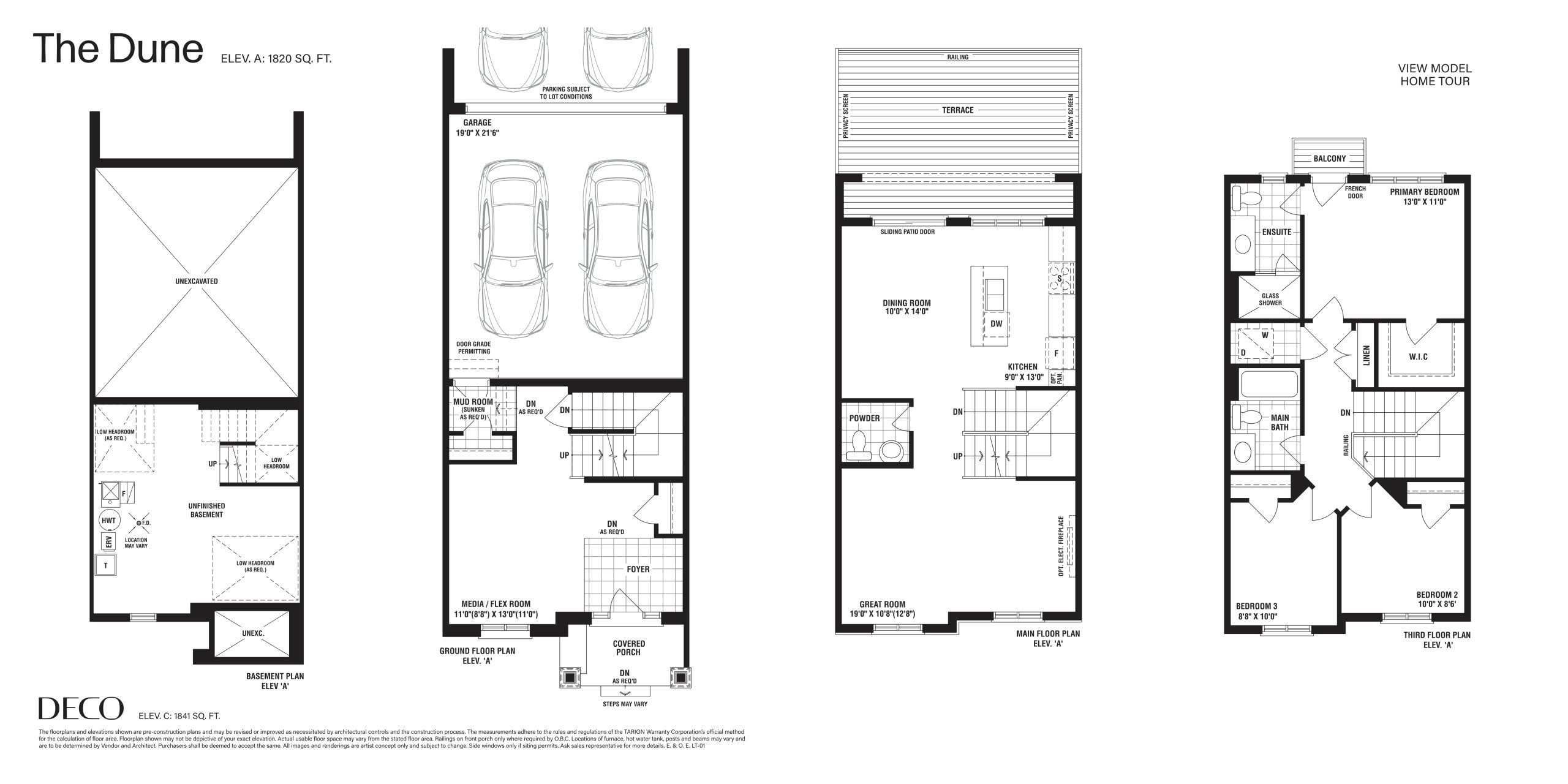 The Dune floor plan