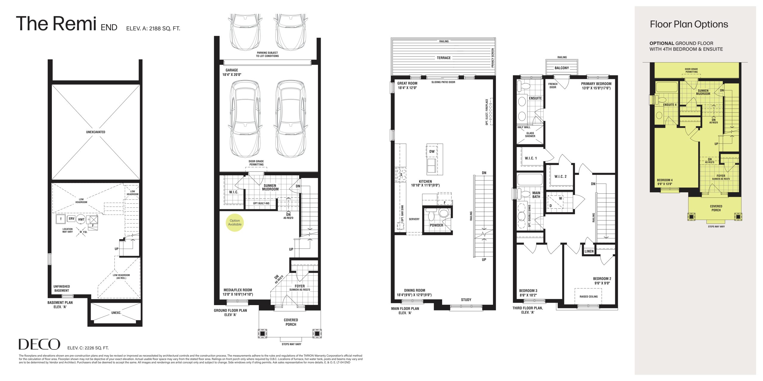 The Remi End floor plan