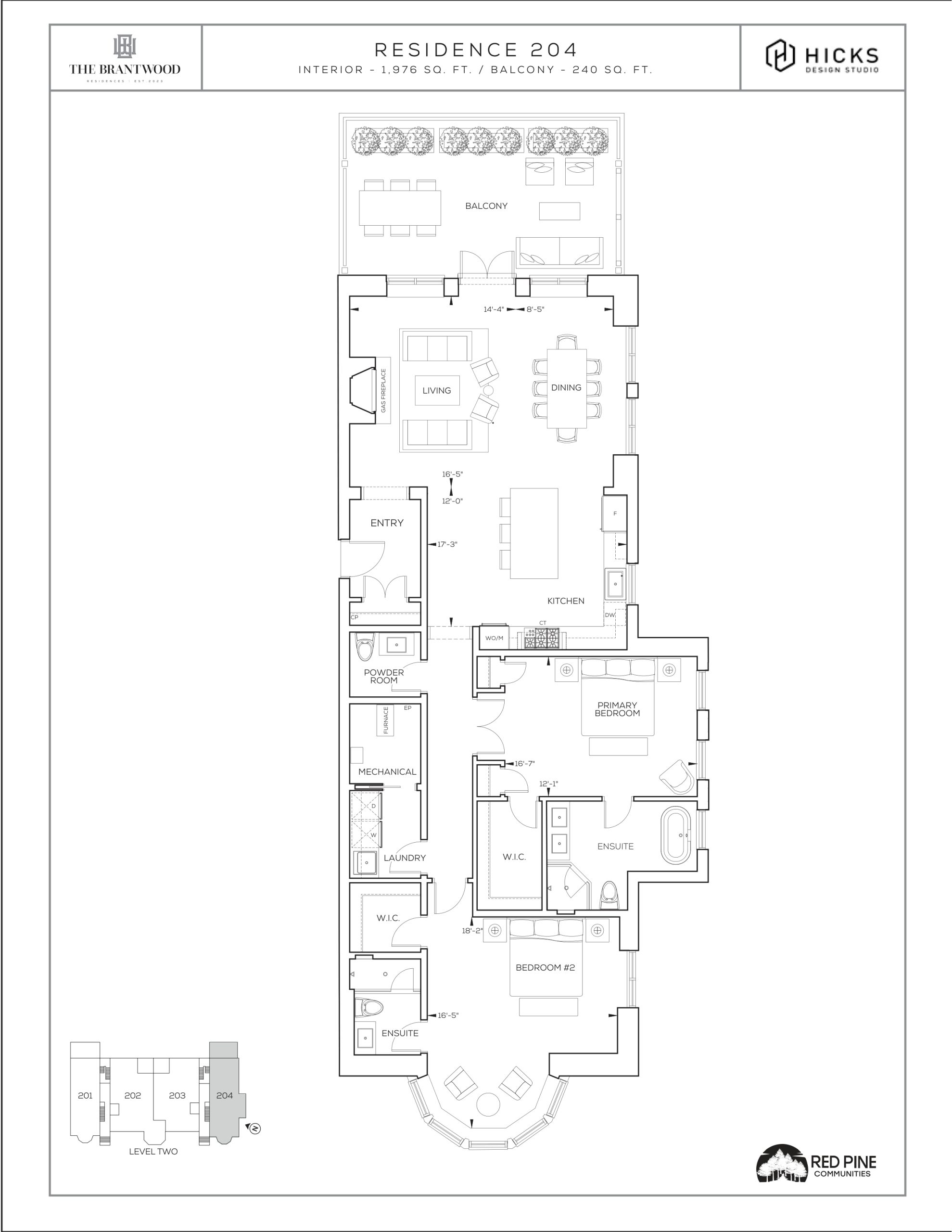 Residence 204 floor plan