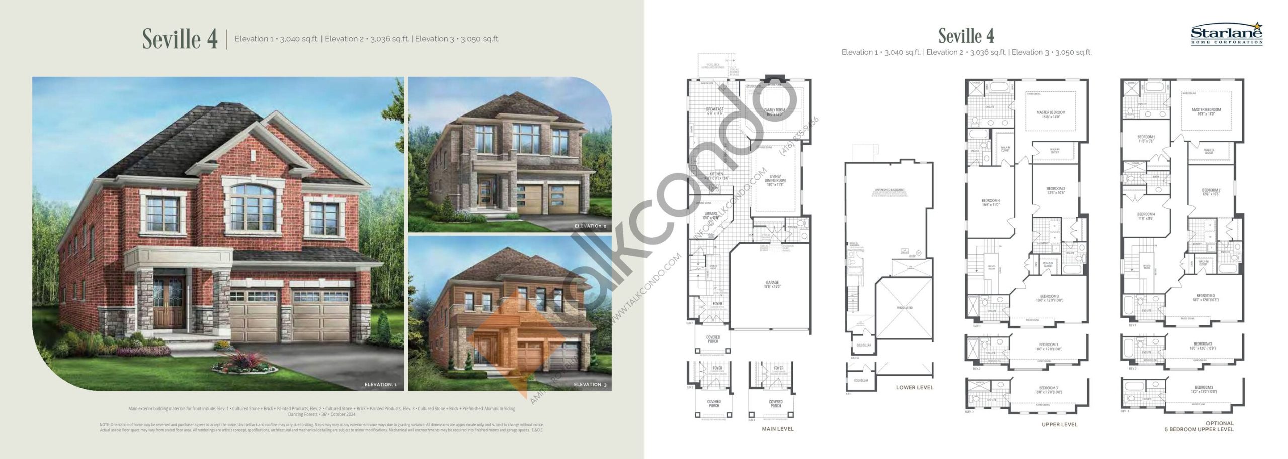 Seville 4 floor plan