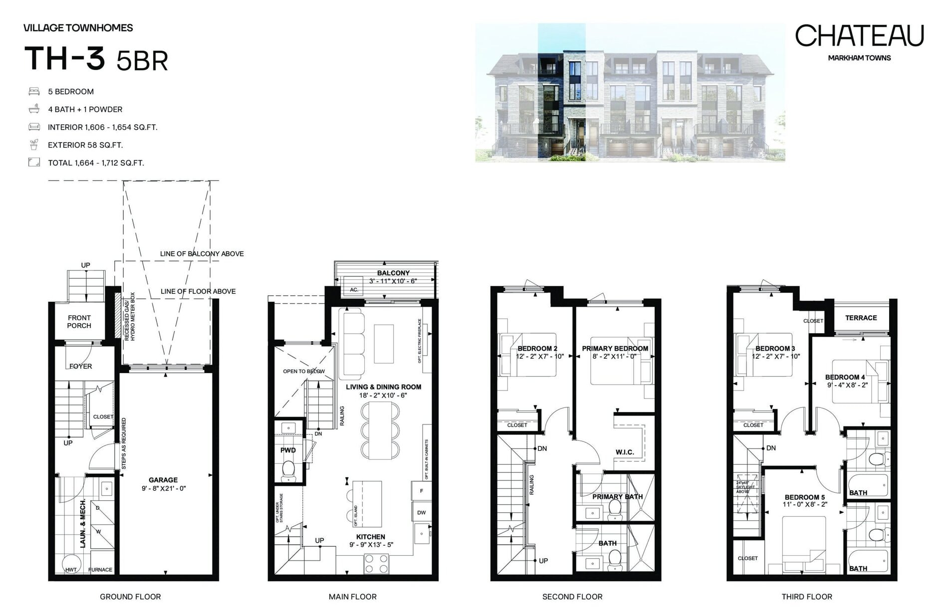 TH-3 5BR floor plan