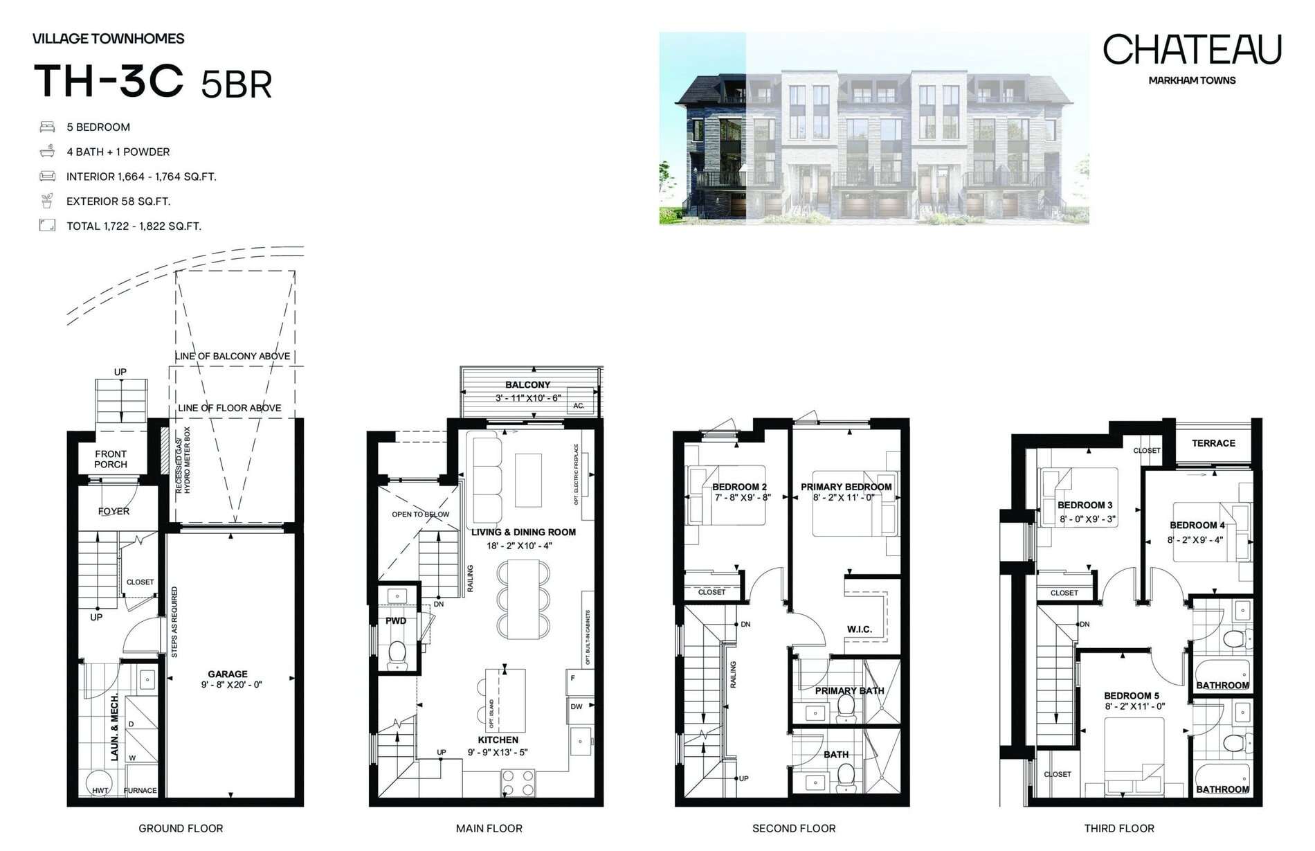 TH-3C 5BR floor plan
