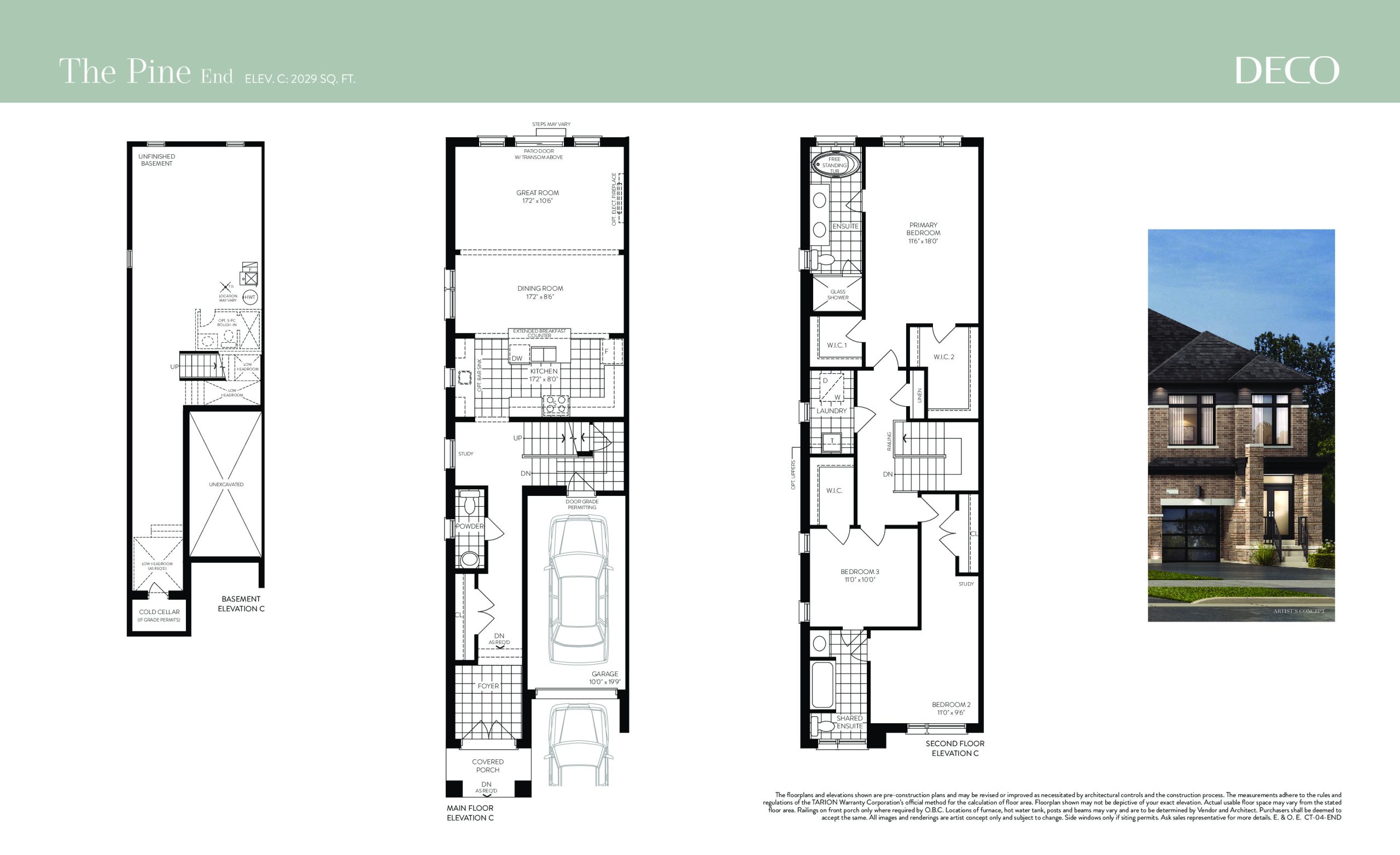 The Pine (End) floor plan