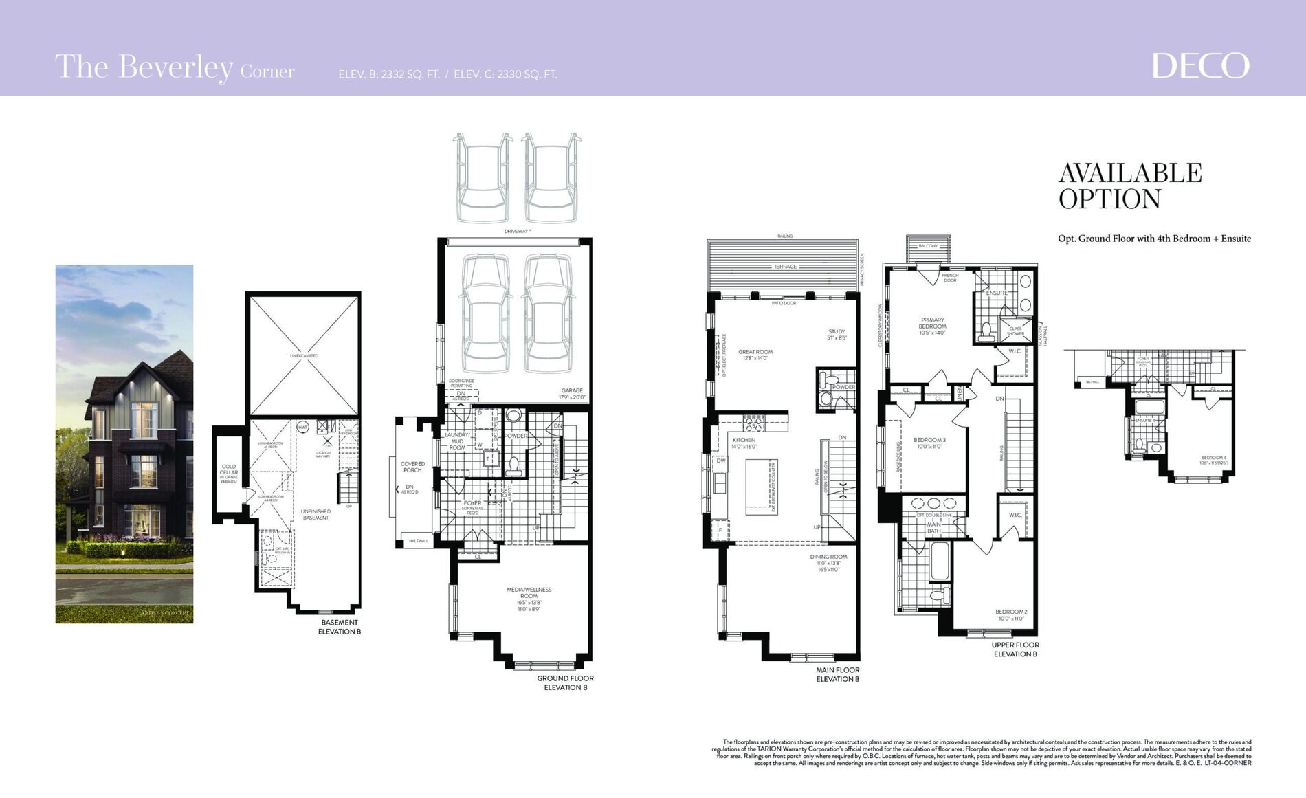 The Beverley (Corner) floor plan