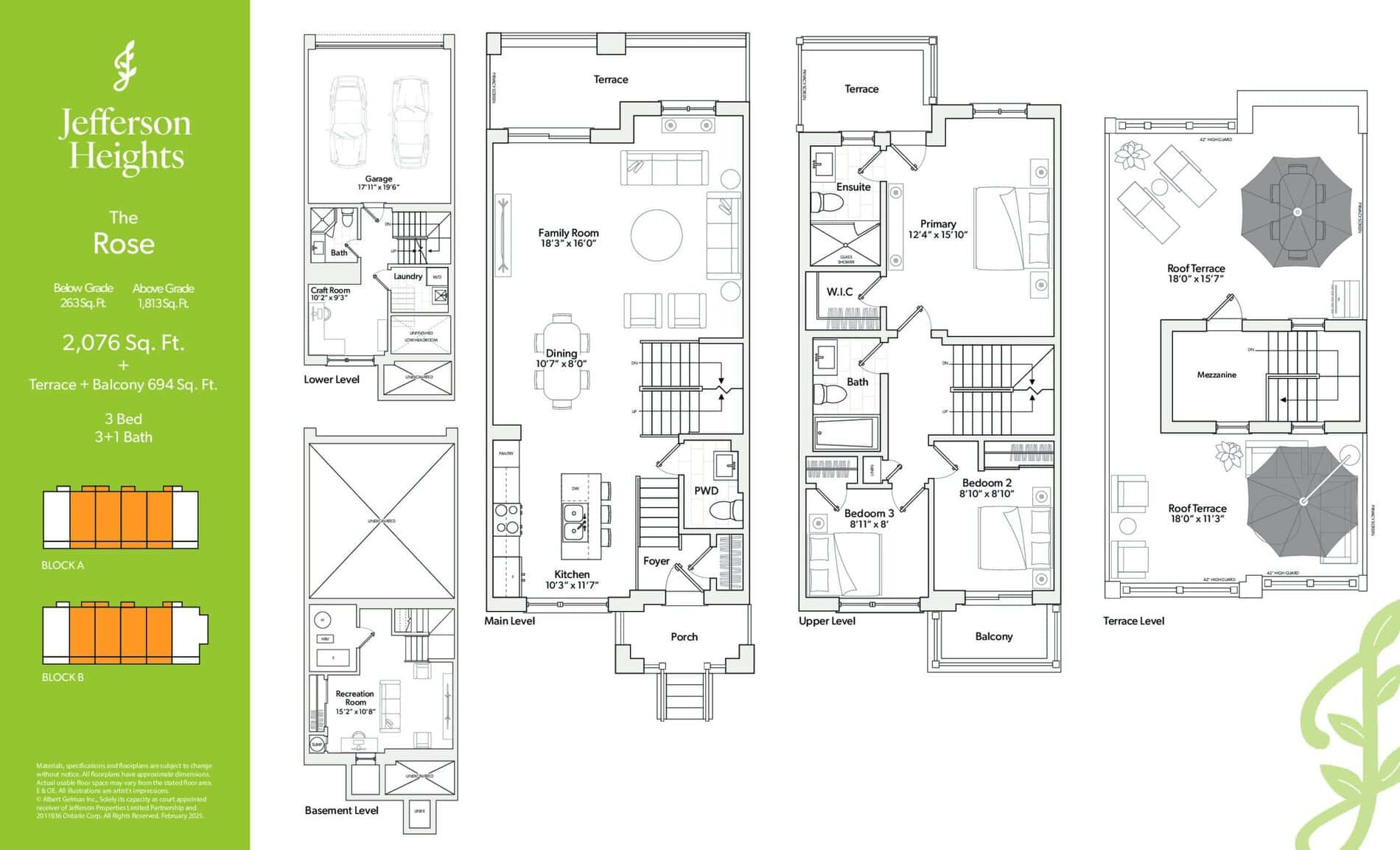The Rose floor plan