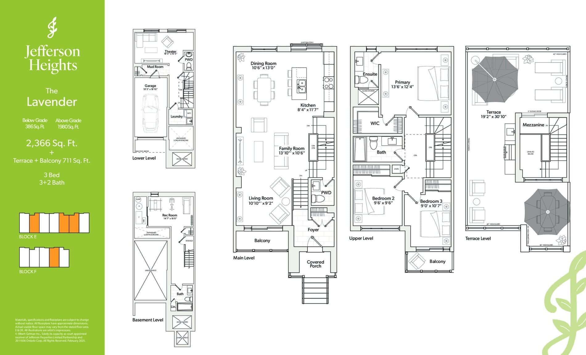 The Lavender floor plan