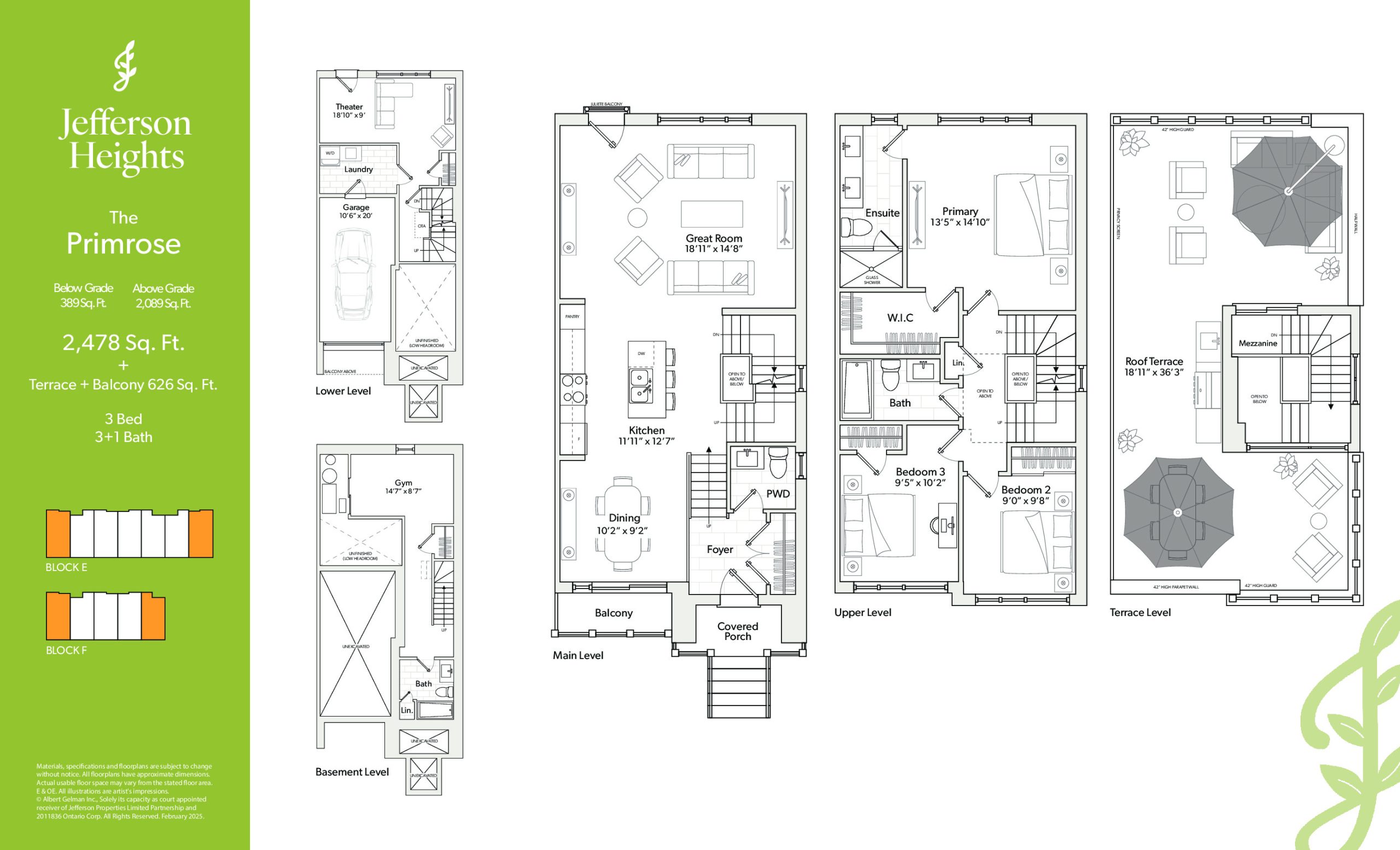 The Primrose floor plan