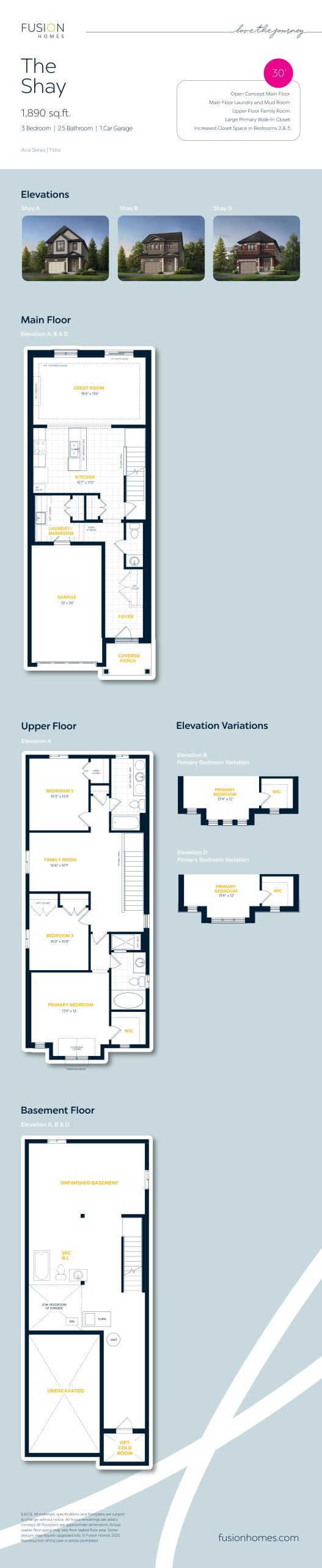 The Shay floor plan