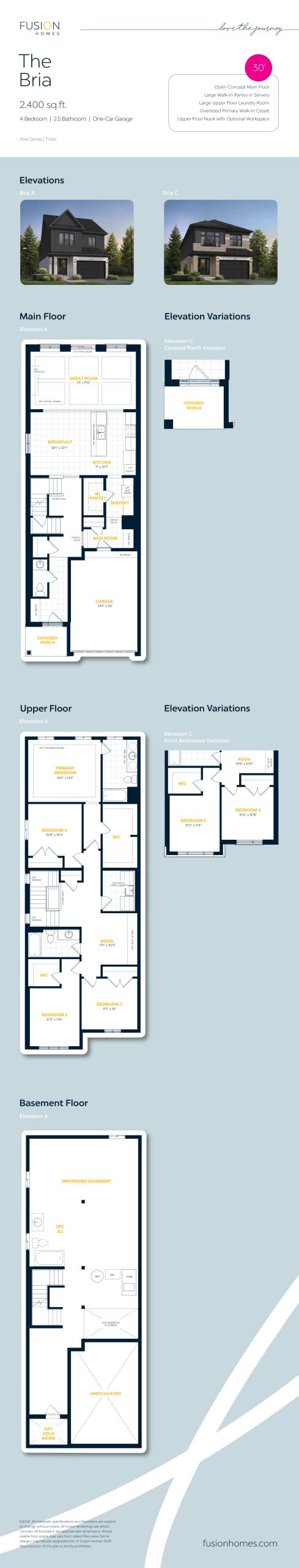 The Bria floor plan