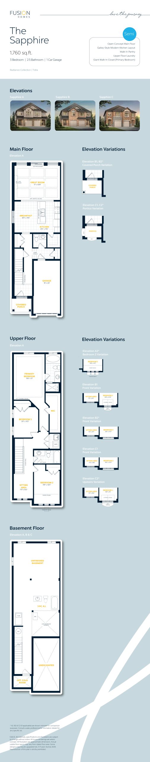 The Sapphire floor plan