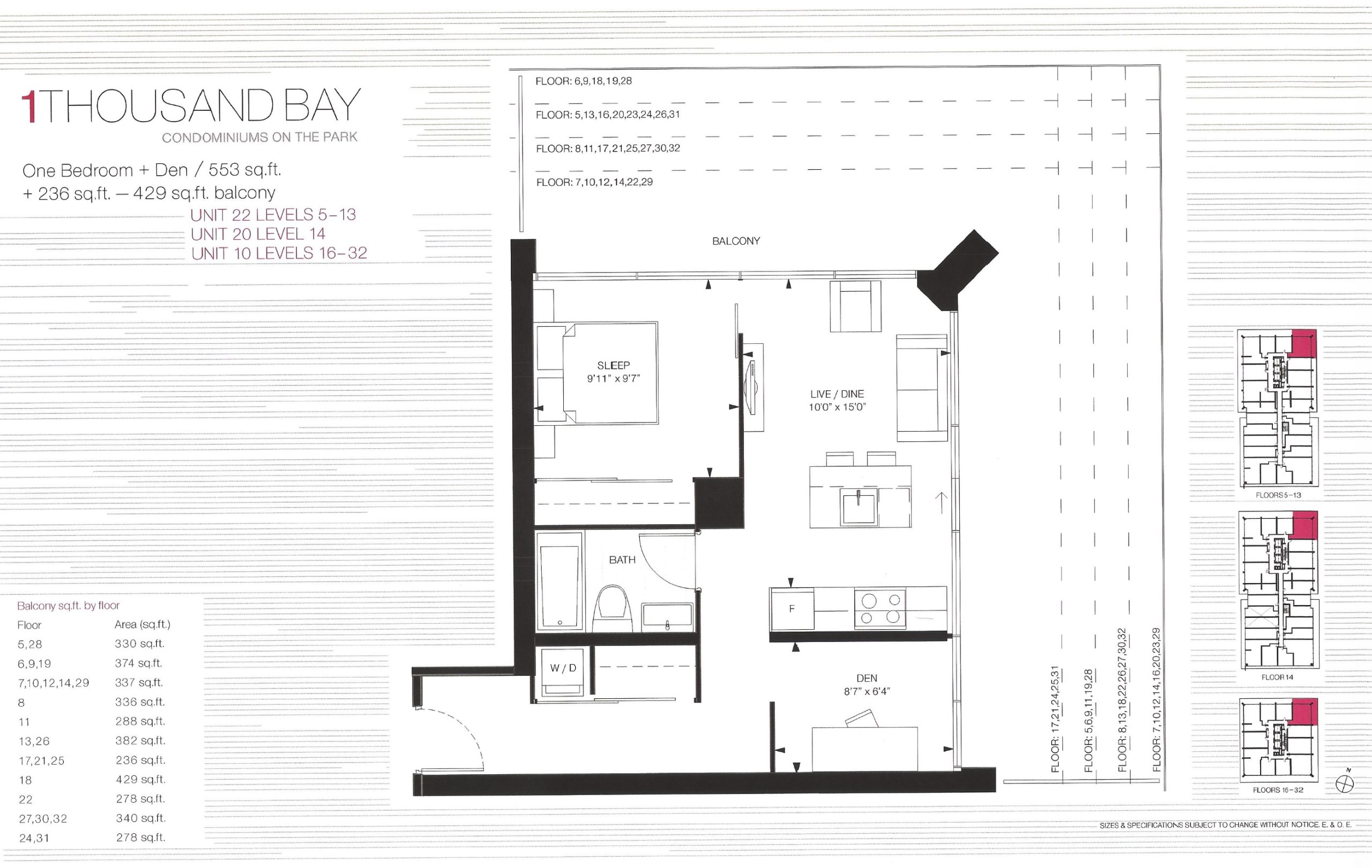 Unit 22 | Unit 20 | Unit 10 floor plan