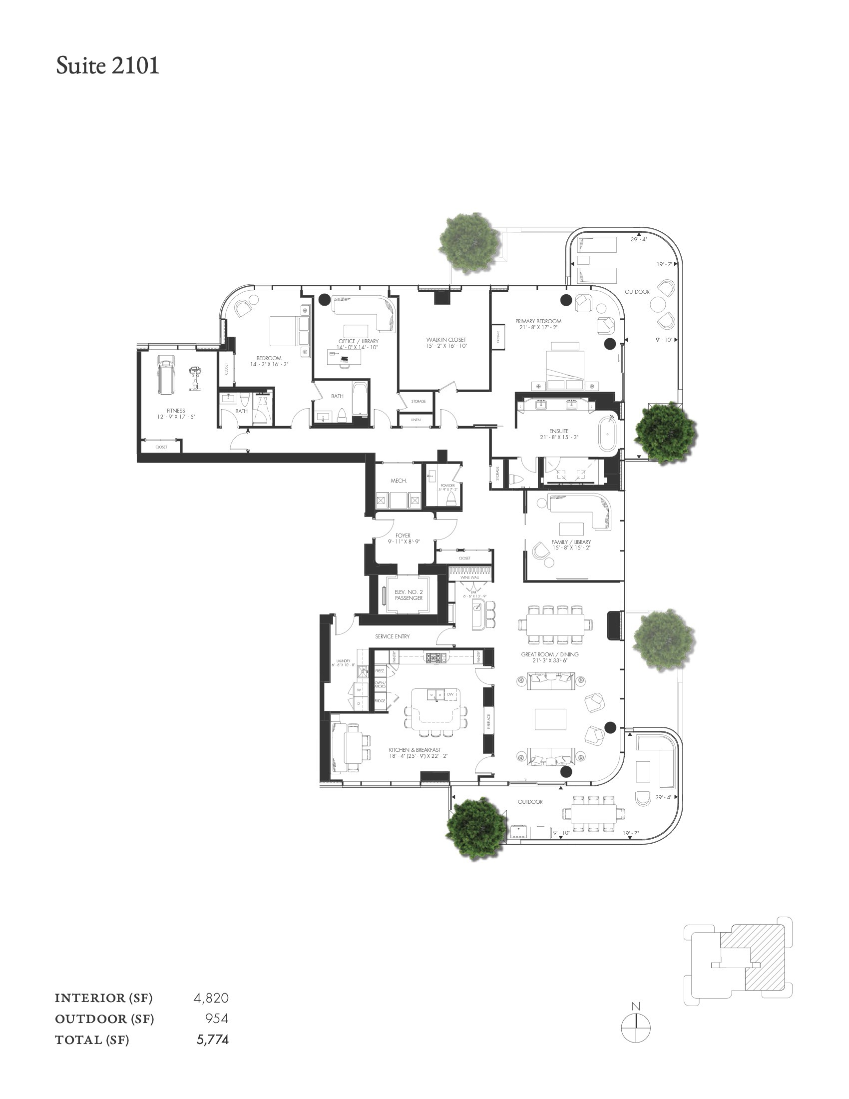 Suite 2101 floor plan