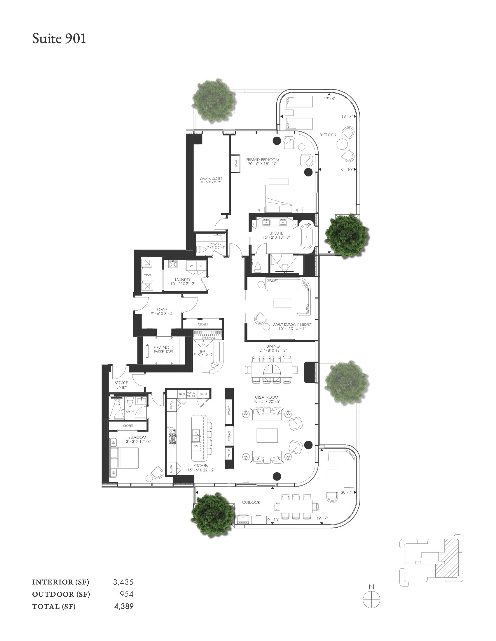 Suite 901 floor plan