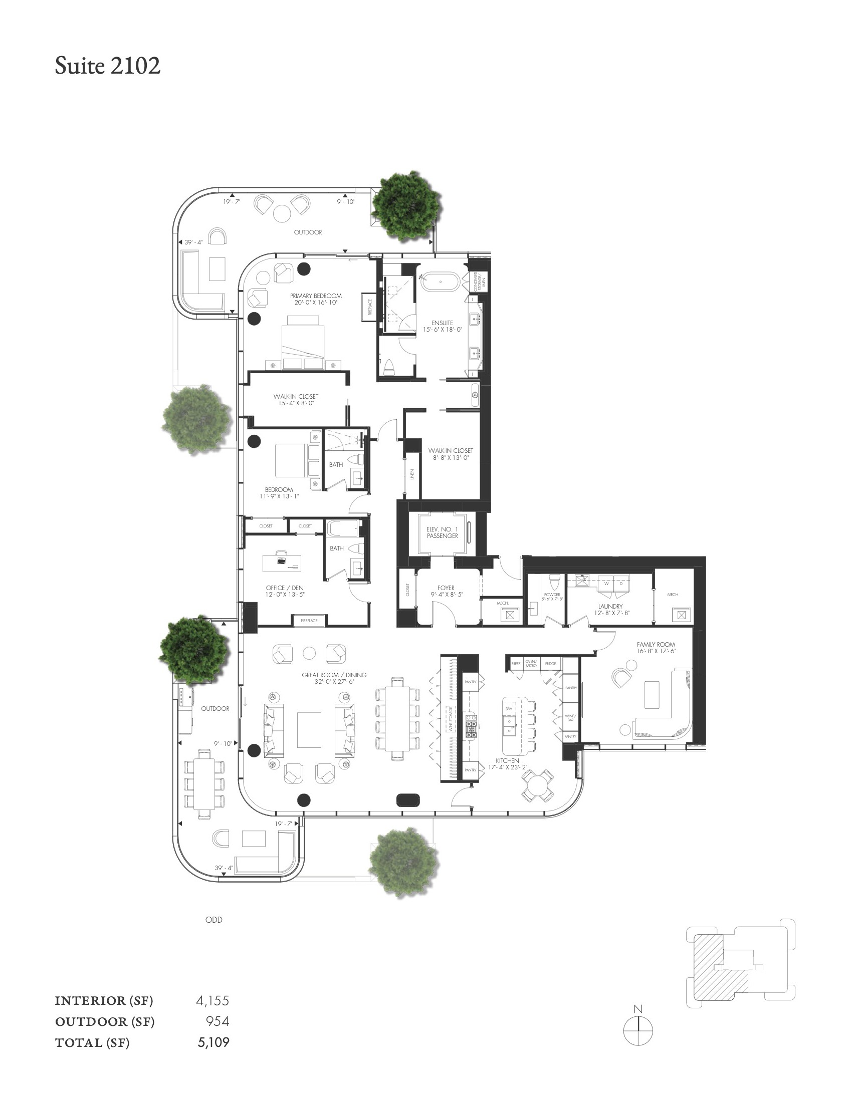Suite 2102 floor plan