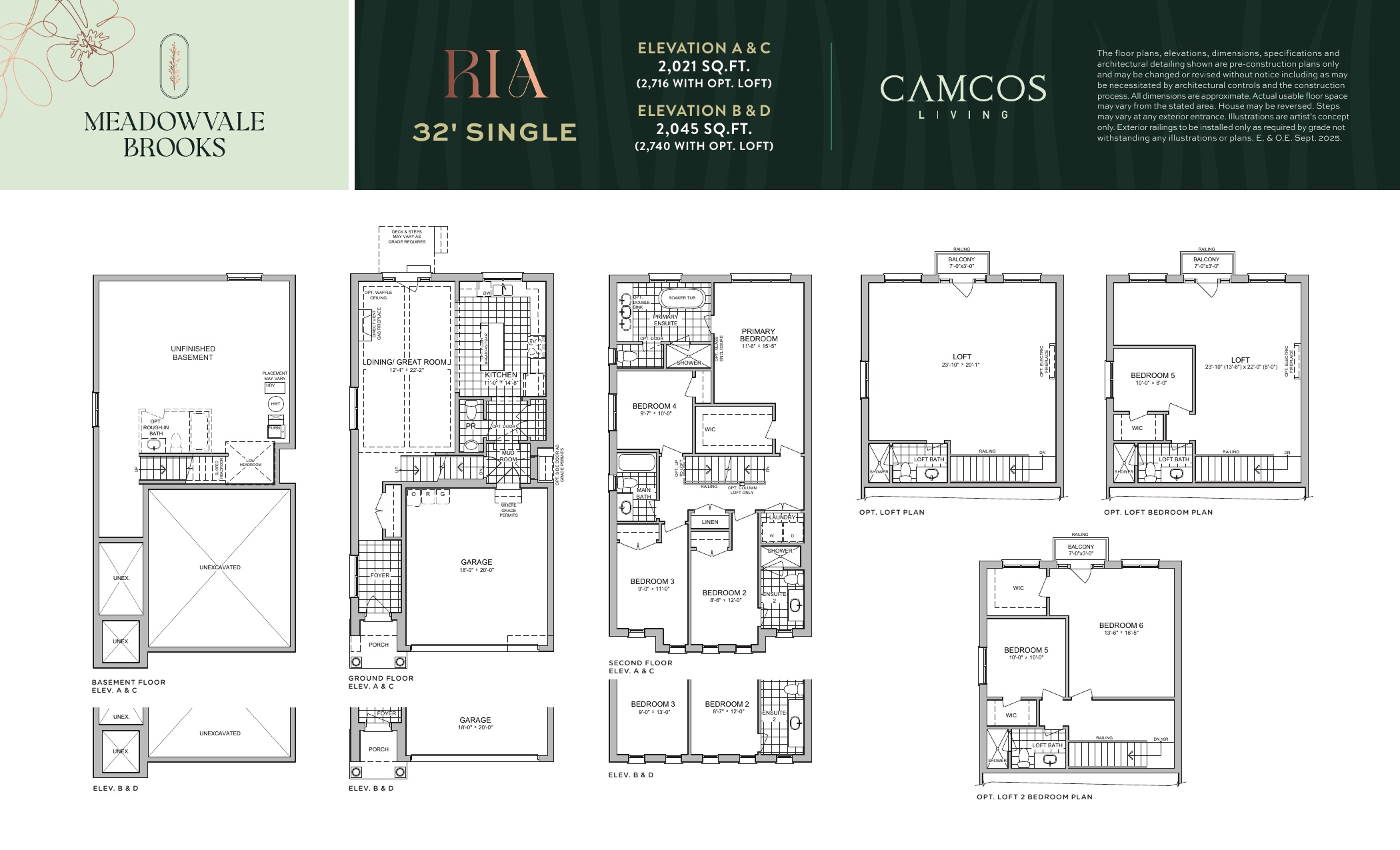 Ria - Elevation C - 32ft Detached floor plan